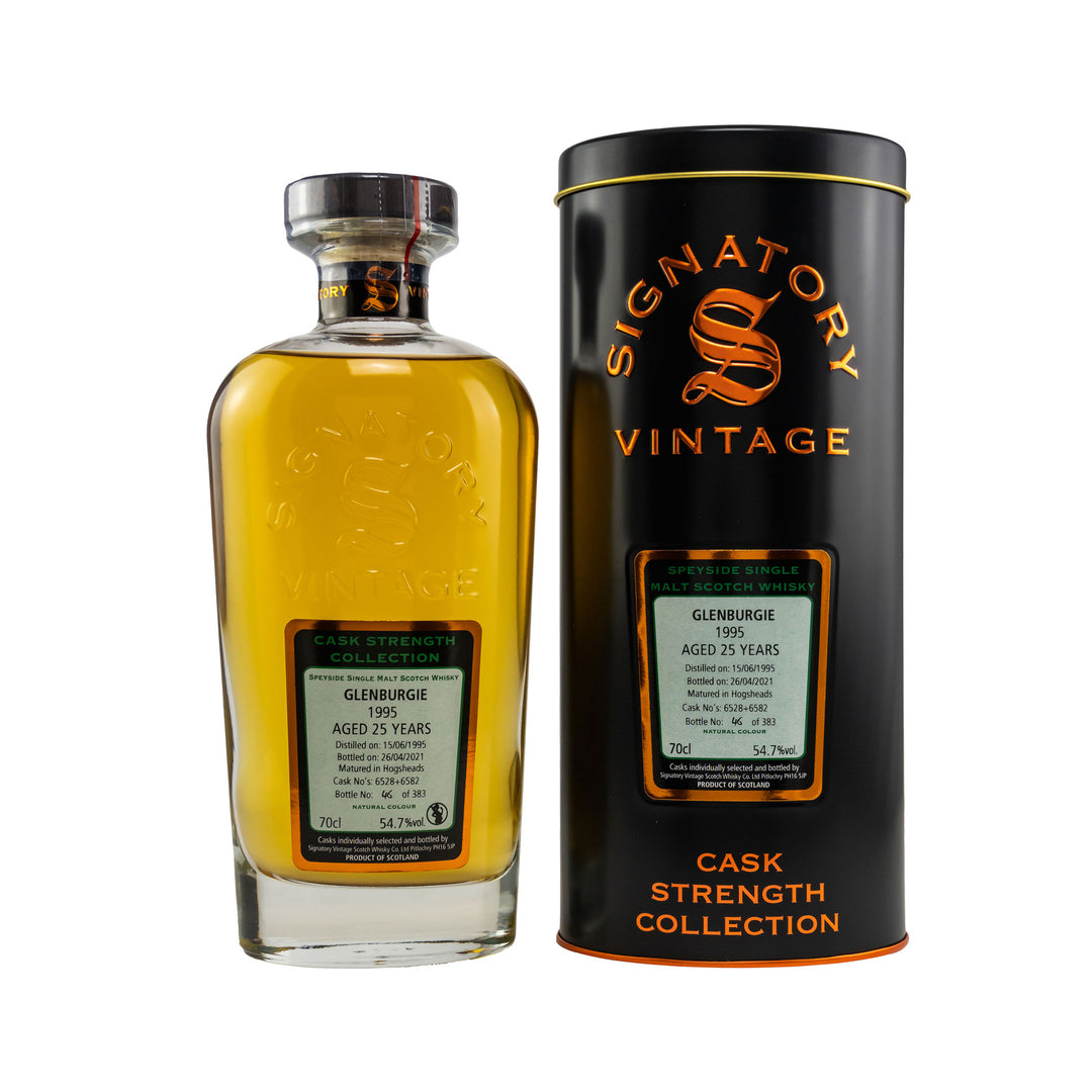 Glenburgie 1995/2021 - 25 Jahre Hogsheads No. 6528 + 6582 Cask Strength Collection (Signatory)