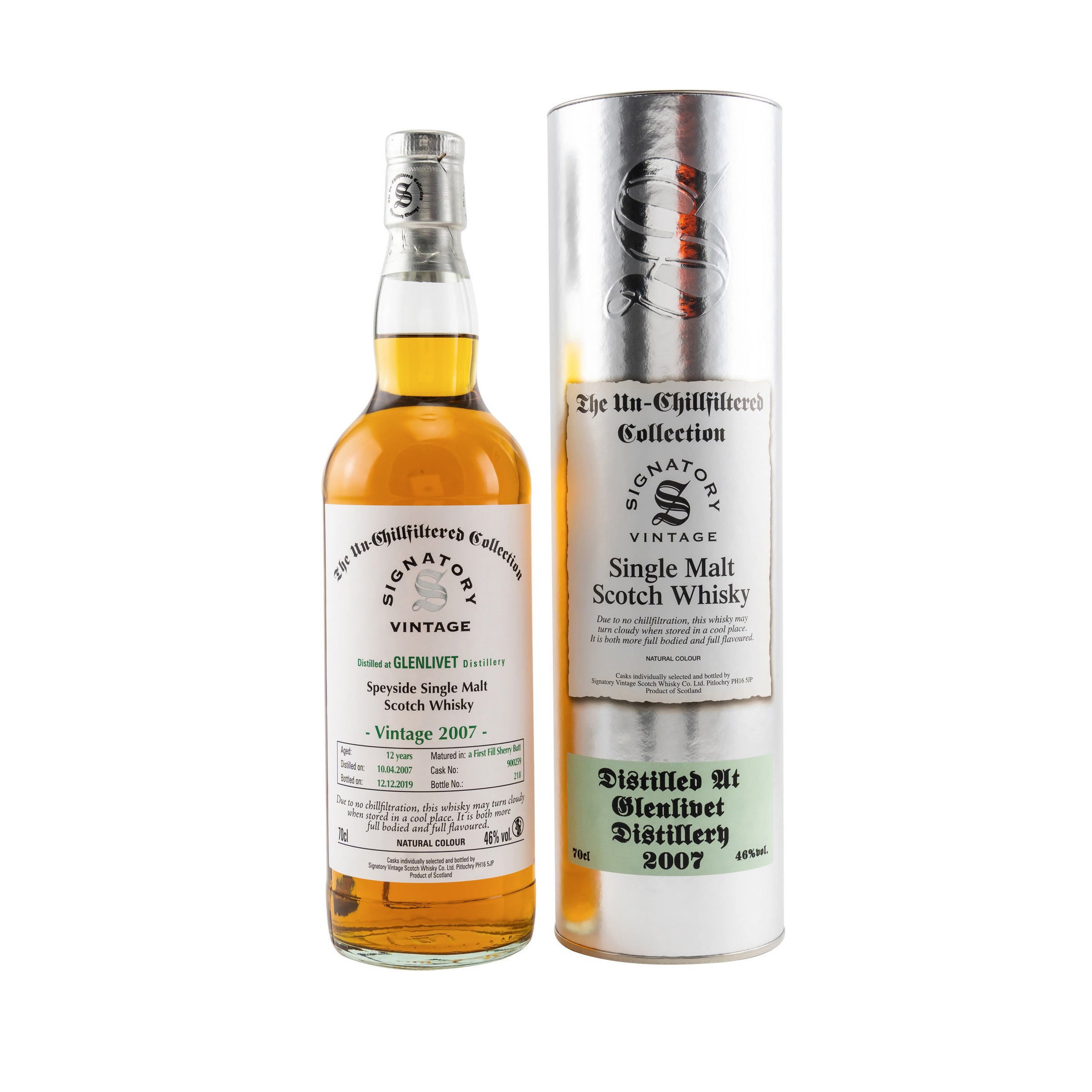 Glenlivet 2007/2019 - Sig un-chill. Cask 900259