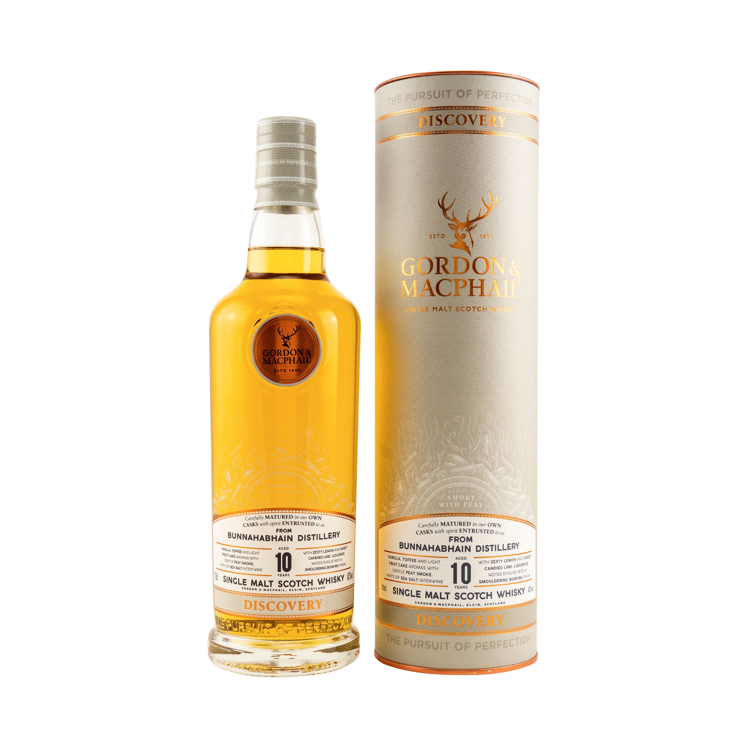 Bunnahabhain 10 Jahre Heavily Peated - Discovery - Gordon & MacPhail - Single Malt Scotch Whisky