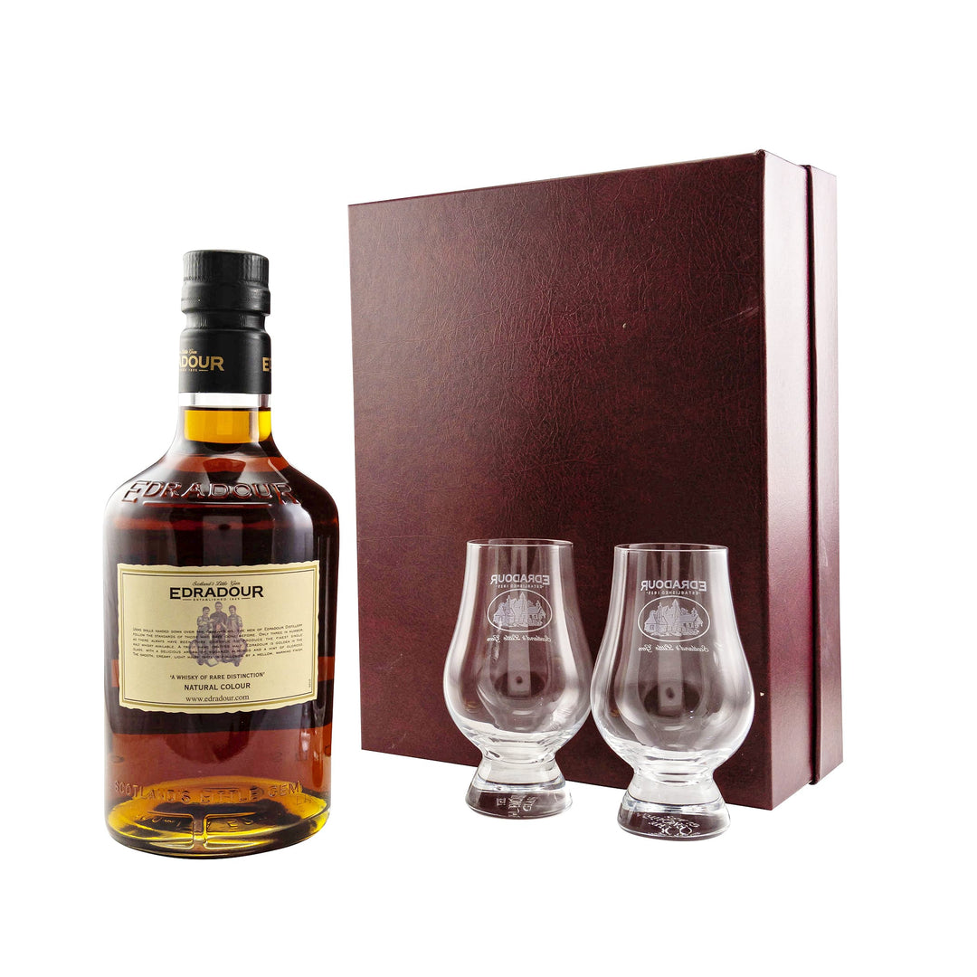 Edradour 10 Years + 2 Glasses