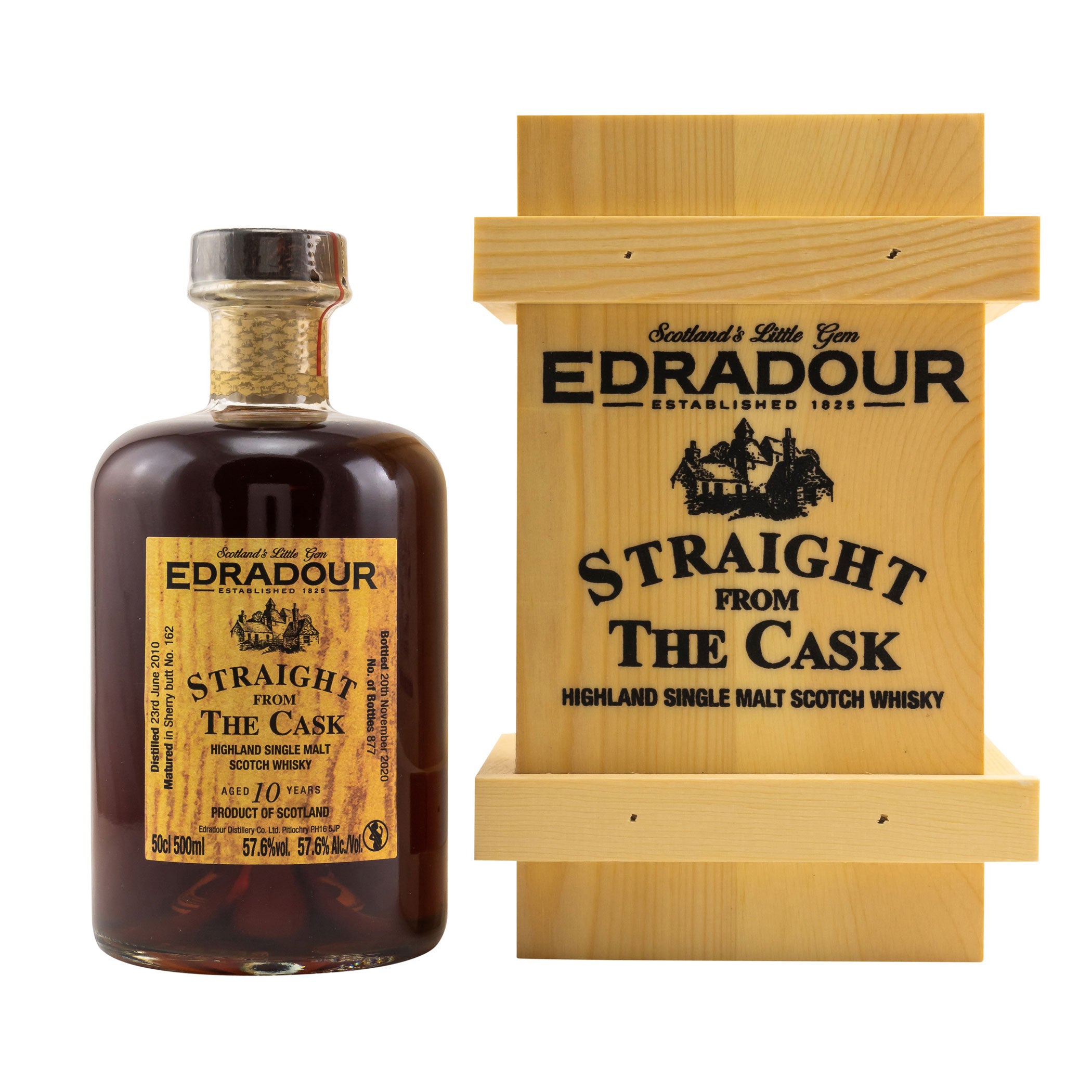 Edradour 2010/2020 - 10 Jahre Straight from the Cask - Sherry Butt #162