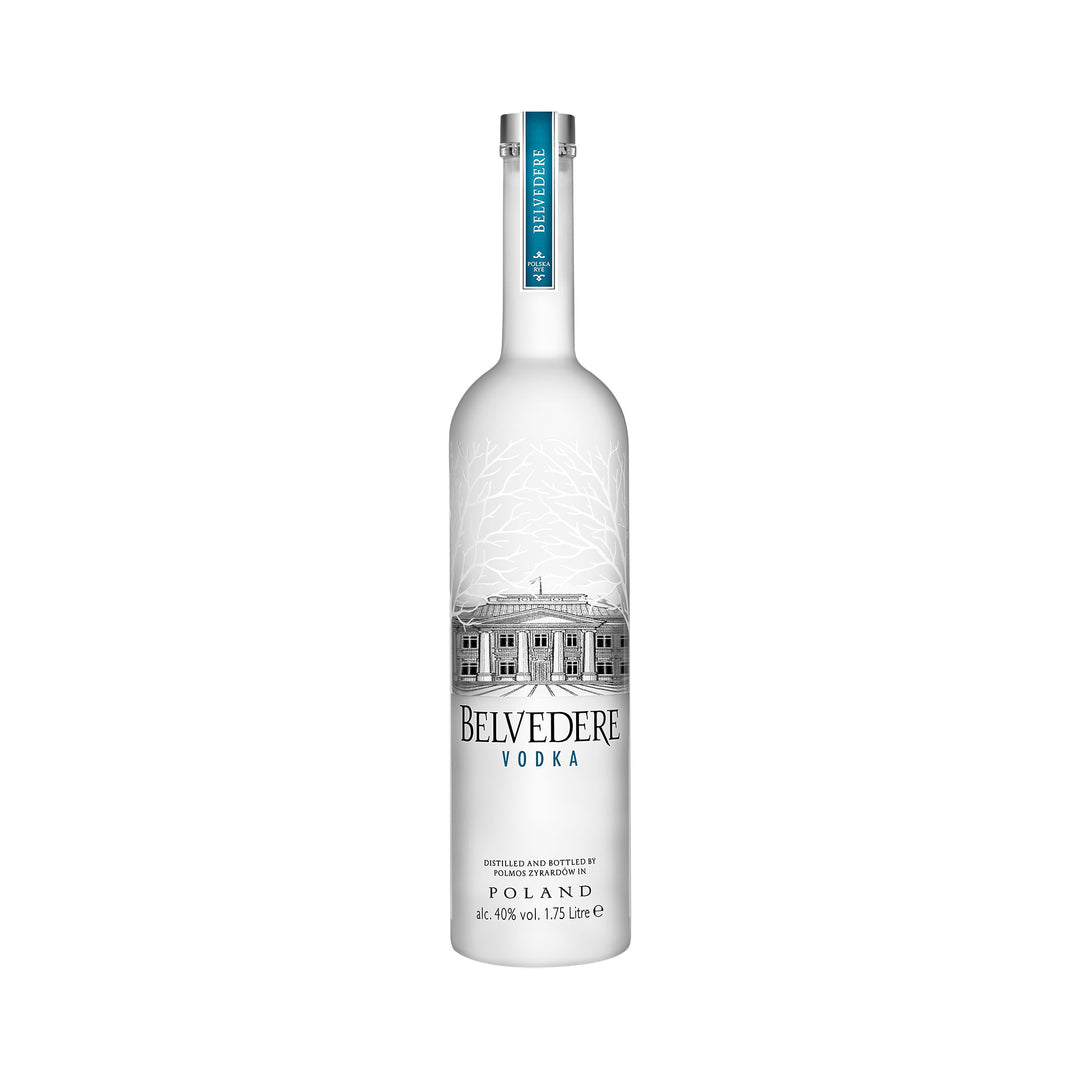 Belvedere Premium Vodka 1,75L 40% Vol. Flasche mit LED Beleuchtung im Boden