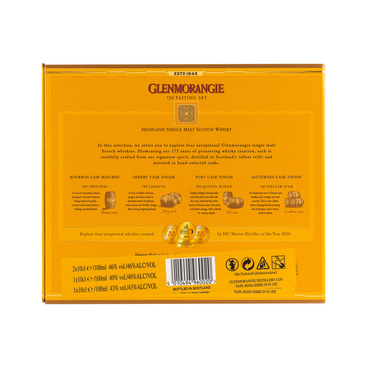 Glenmorangie Geschenkset mit 4 Miniaturen a 100 mL, Tasting Set: The Original , Nectar d&