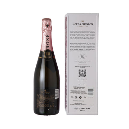 Moët & Chandon Rosé Impérial Champagne in an exclusive metal gift box