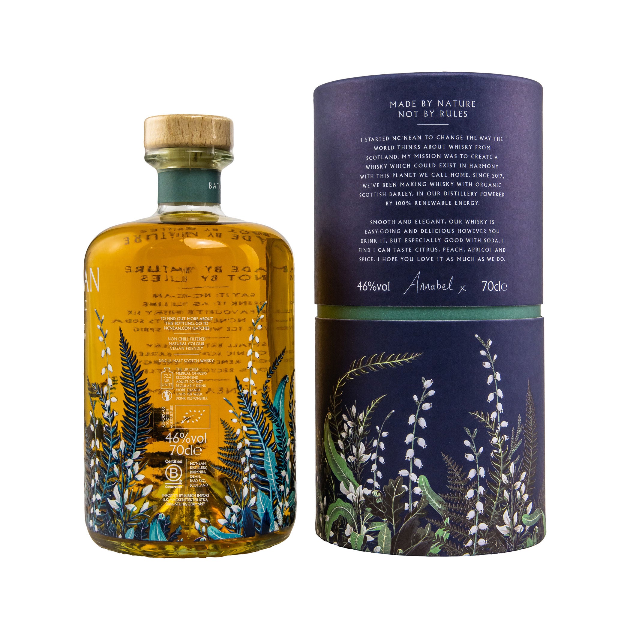 Nc'nean Organic Single Malt Whisky - Batch BR12 - mit Tube