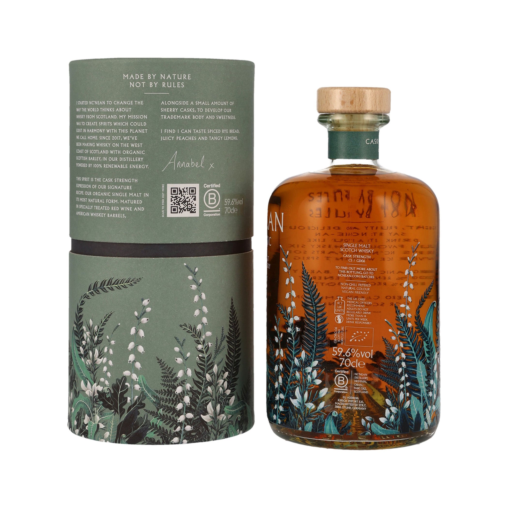 Nc'nean Organic Single Malt Whisky – Cask Strength – Batch CS/GD06