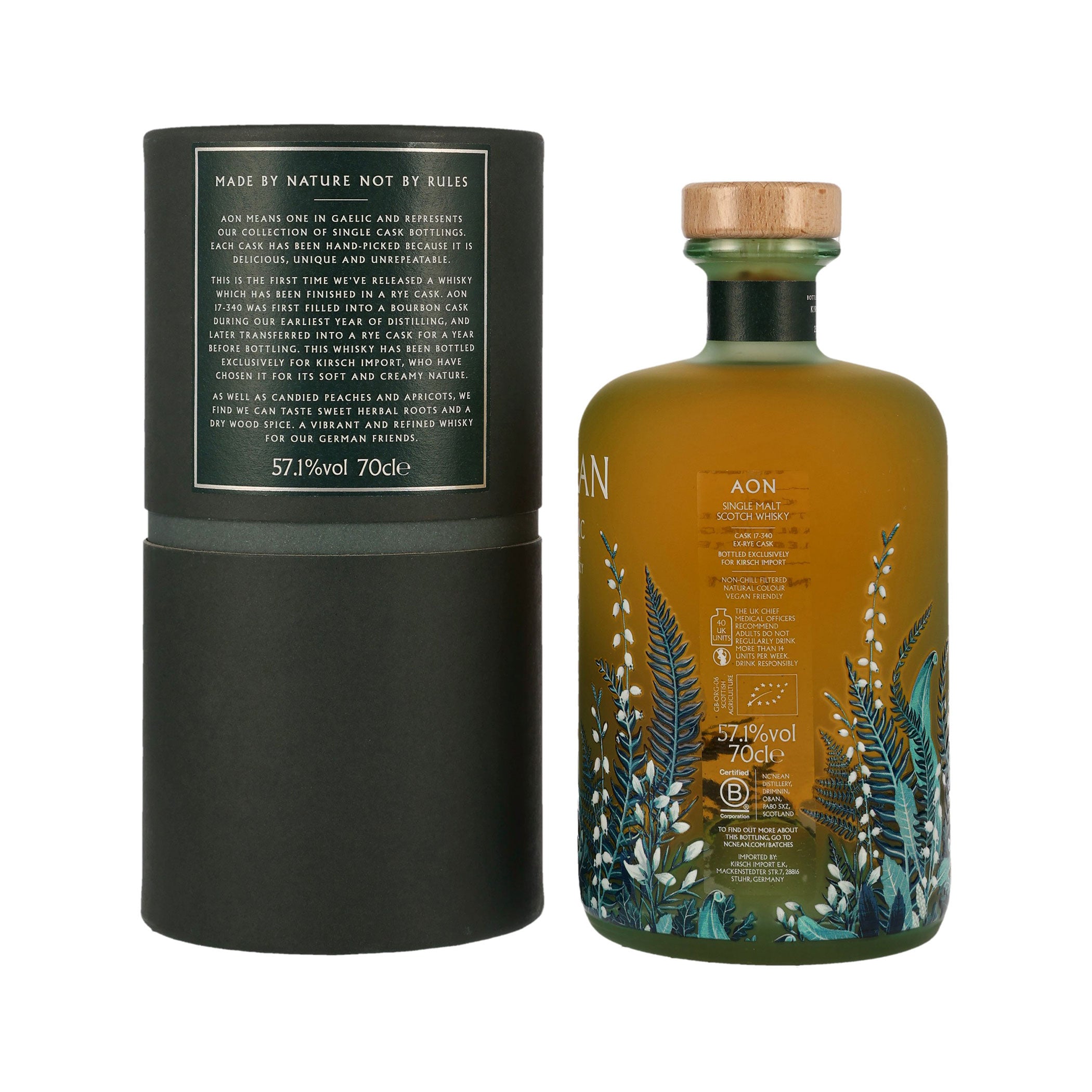 Nc'Nean Aon - Ex-Rye Single - Cask #17-340 - Organic Single Malt Scotch Whisky