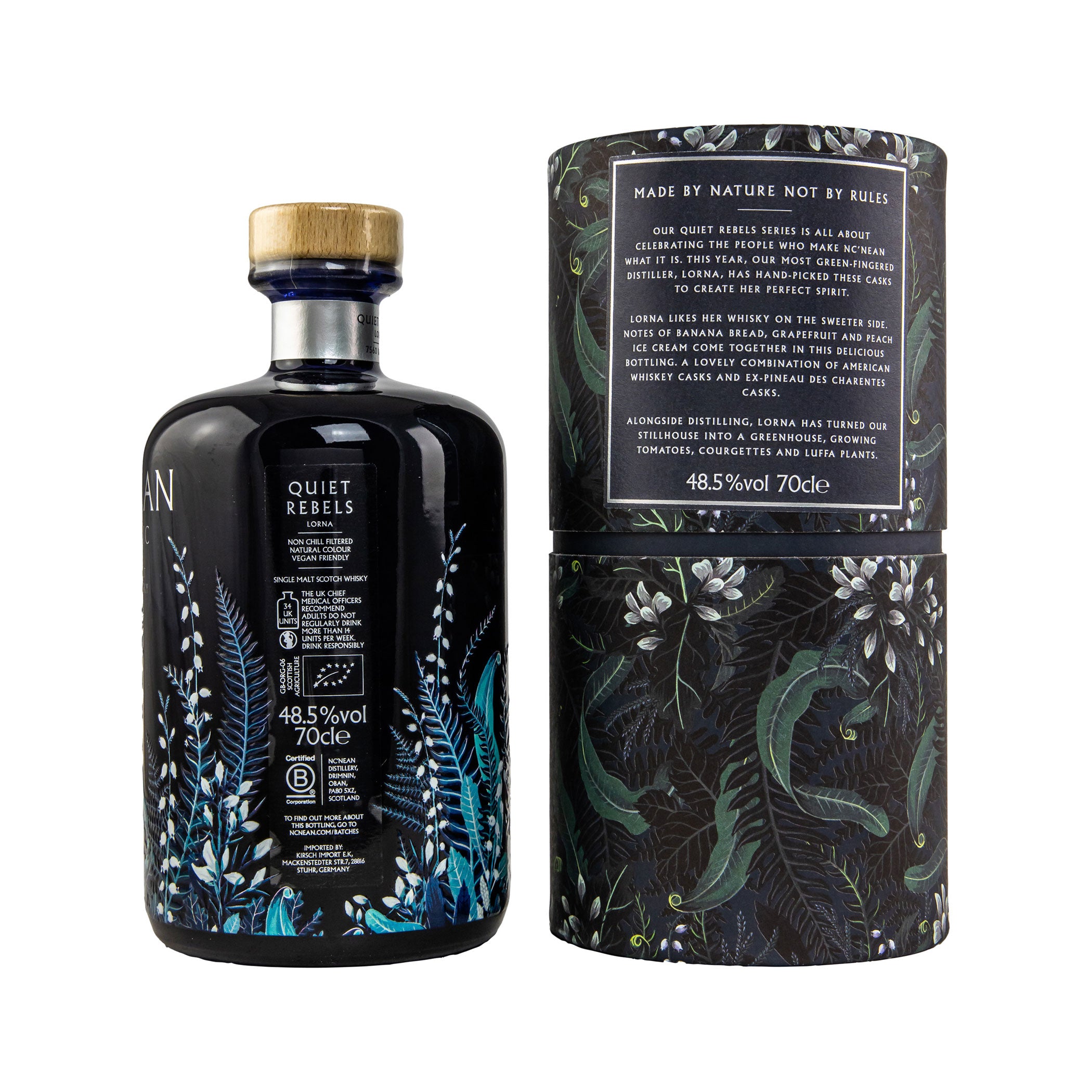 Nc’nean Quiet Rebels – Lorna - Organic Single Malt Scotch Whisky