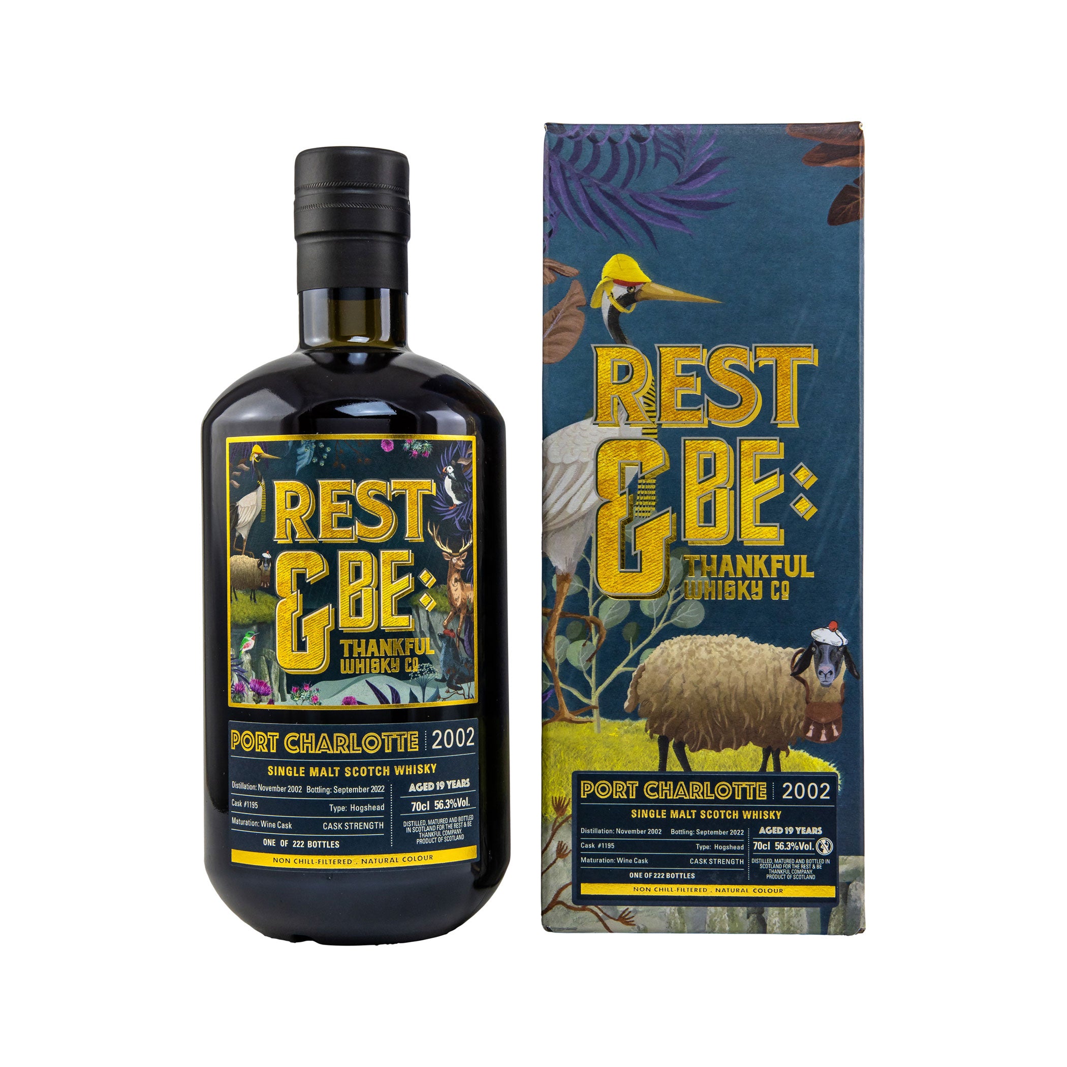 Port Charlotte 2002/2022 - 19 Jahre - Single Cask #1195 - Rest& Be Thankfu