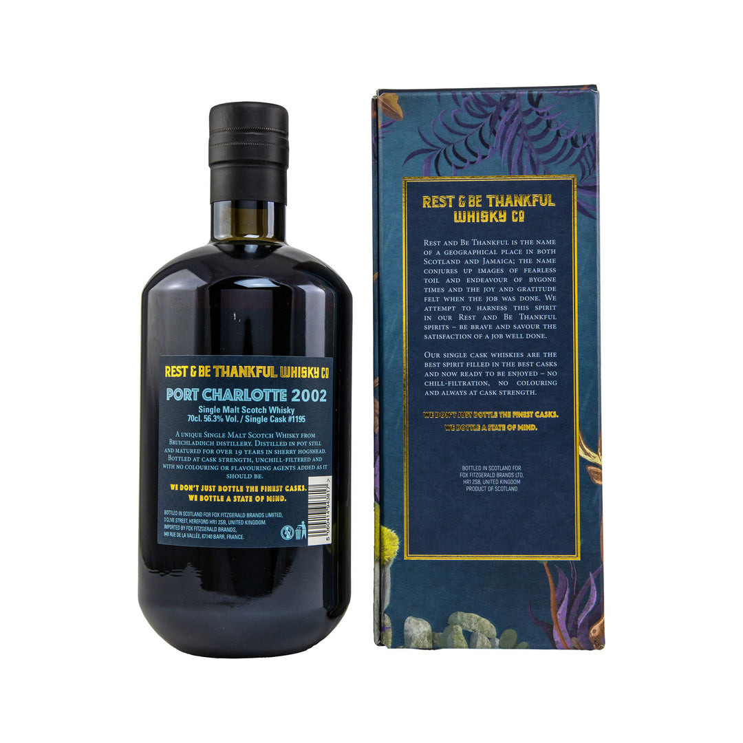Port Charlotte 2002/2022 - 19 Jahre - Single Cask #1195 - Rest& Be Thankfu