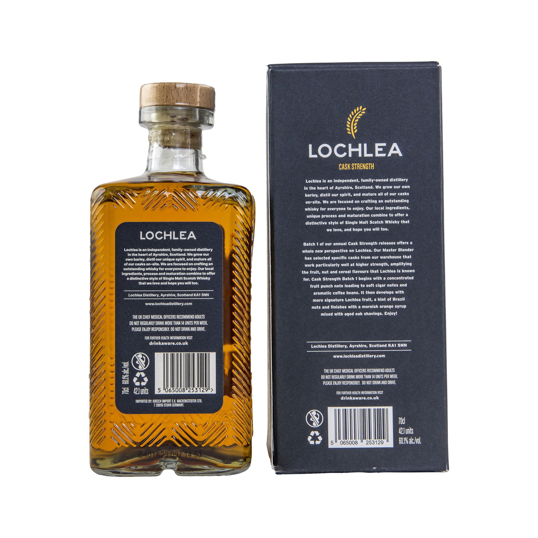 Lochlea Cask Strength Batch #1 - Single Malt Scotch Whisky