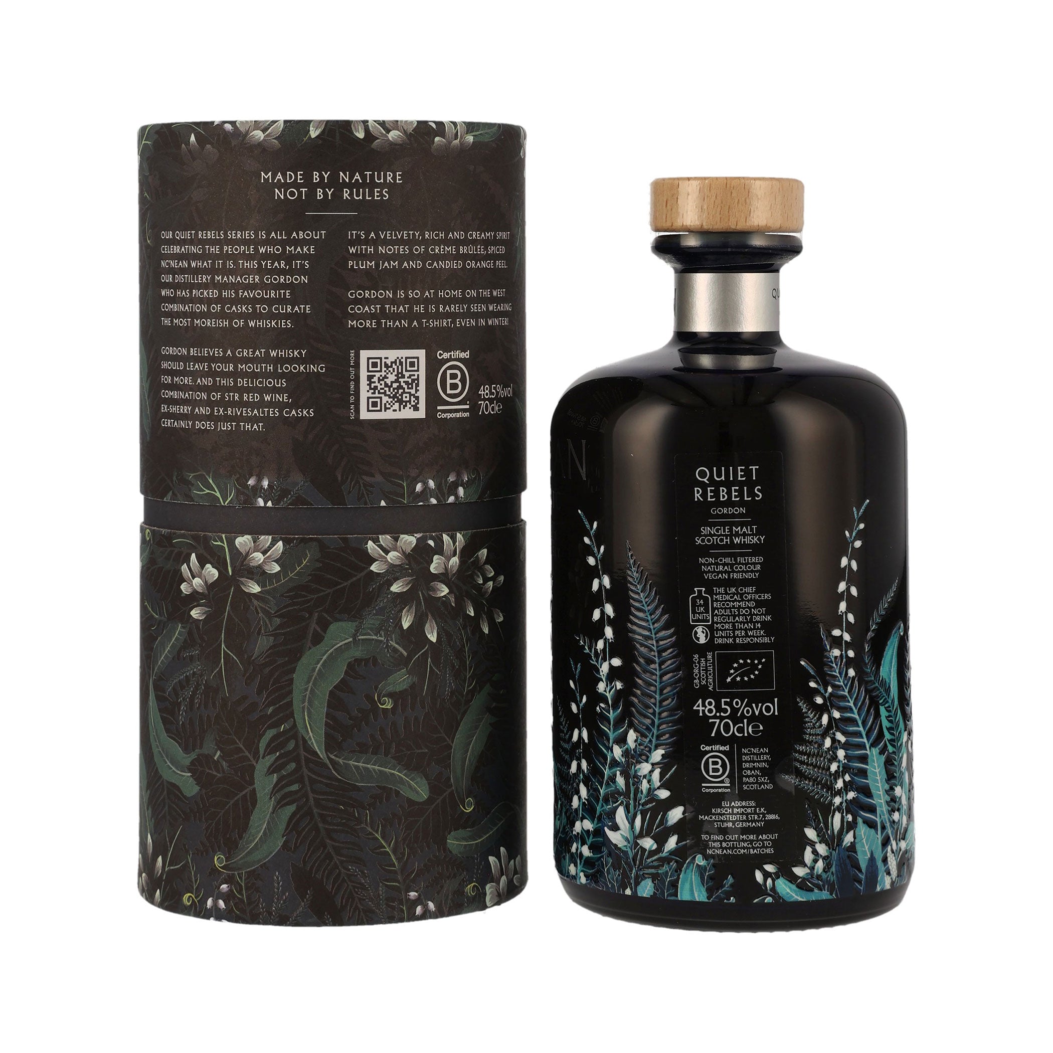 Nc'nean Quiet Rebels – Gordon Organic Single Malt Scotch Whisky
