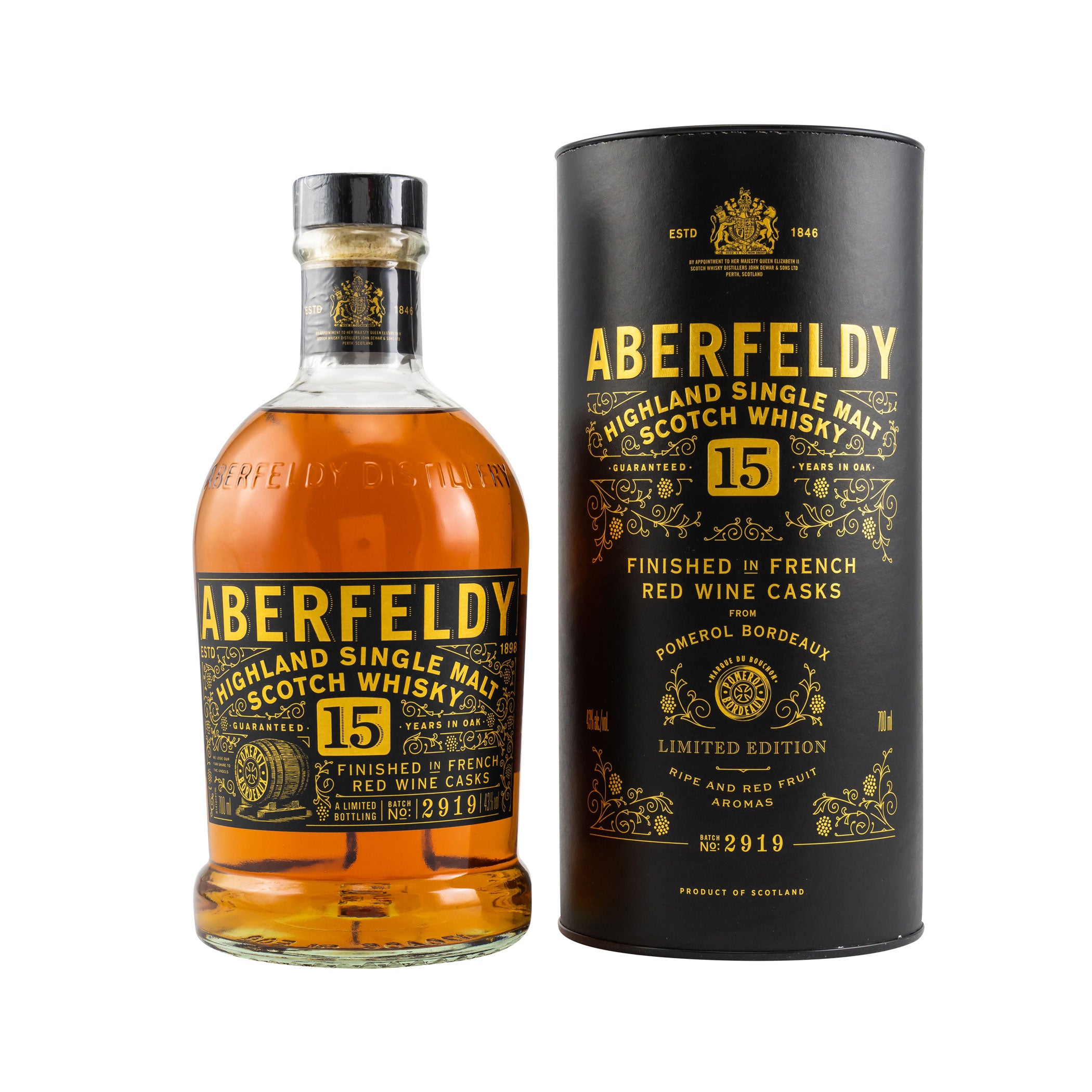 Aberfeldy 15 Year Old French Red Wine Finish - Limited Edition