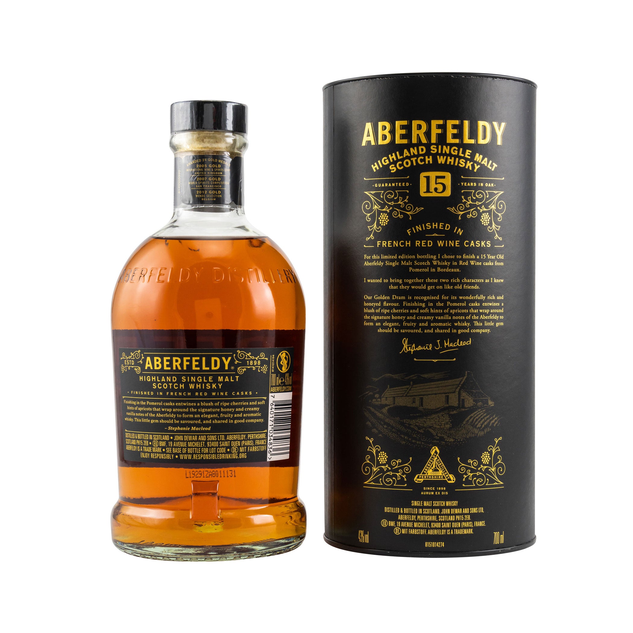 Aberfeldy 15 Year Old French Red Wine Finish - Limited Edition