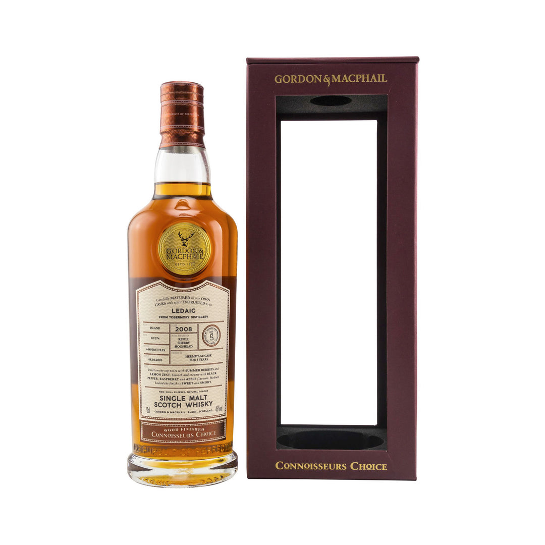 Ledaig (Tobermory) 2008/2020 Peated Gordon & MacPhail Connoisseurs Choice WF Hermitage NEW RANGE