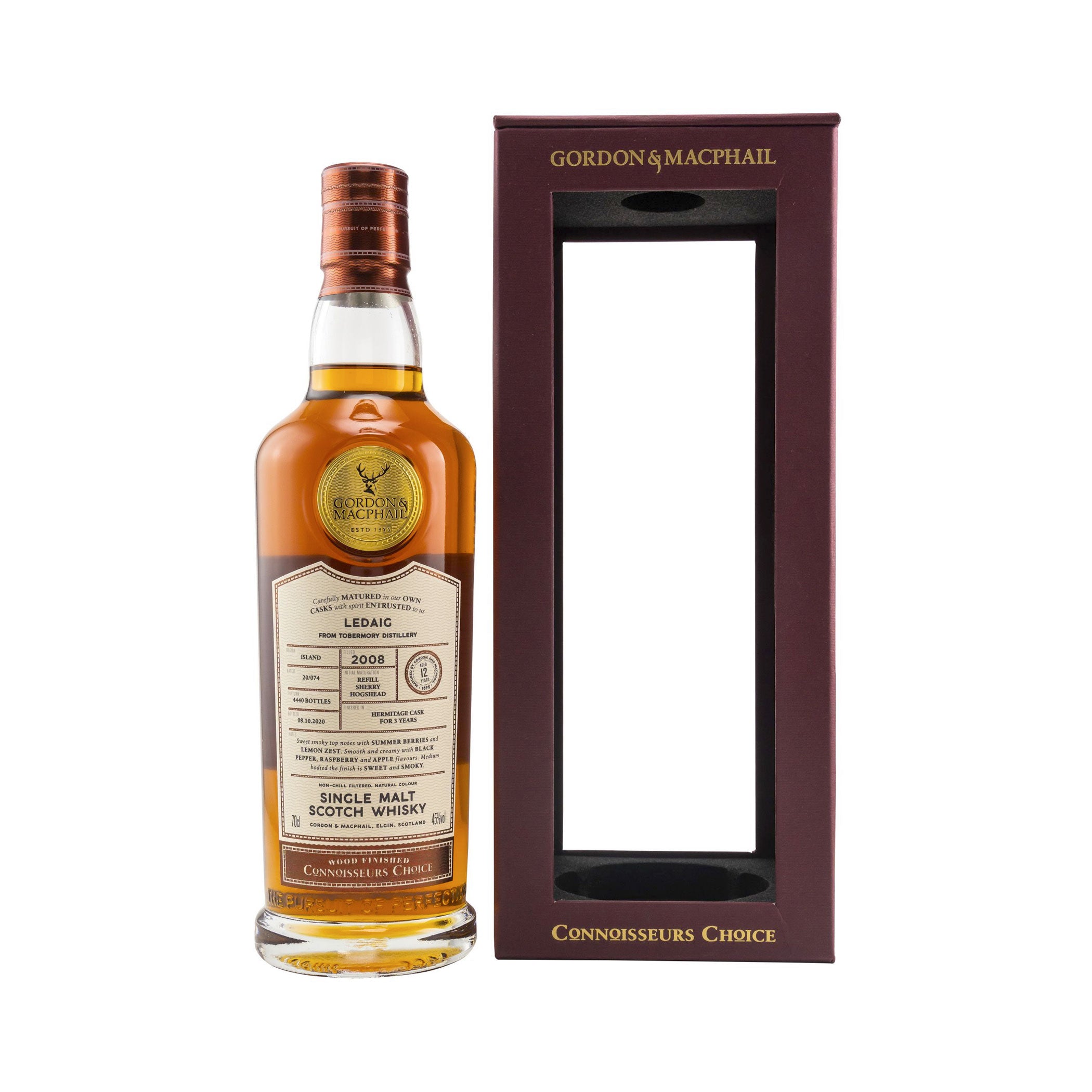 Ledaig (Tobermory) 2008/2020 Peated Gordon & MacPhail Connoisseurs Choice WF Hermitage NEW RANGE