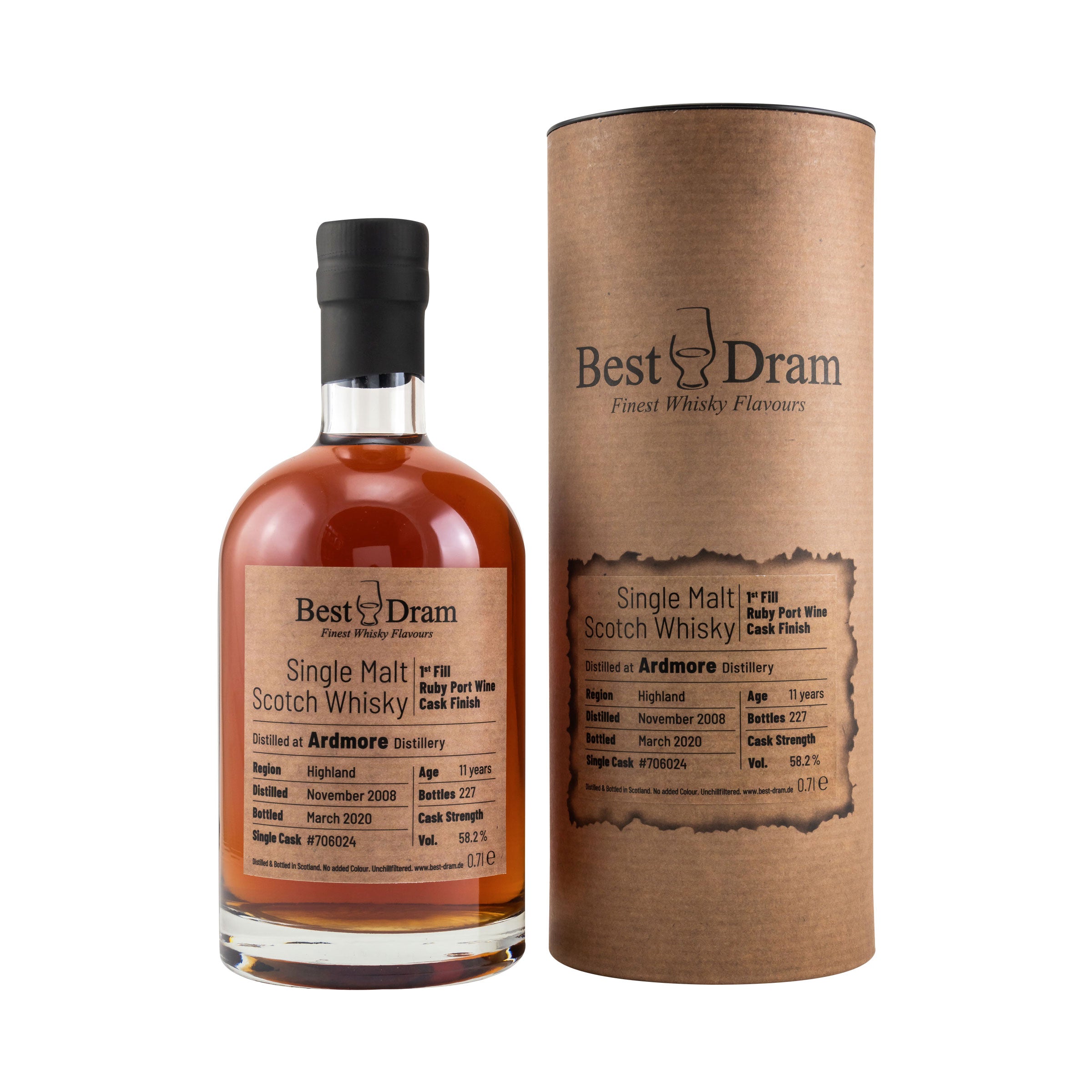 Ardmore 2008/2020 - 11 Jahre. - Best Dram - Ruby Port Finish
