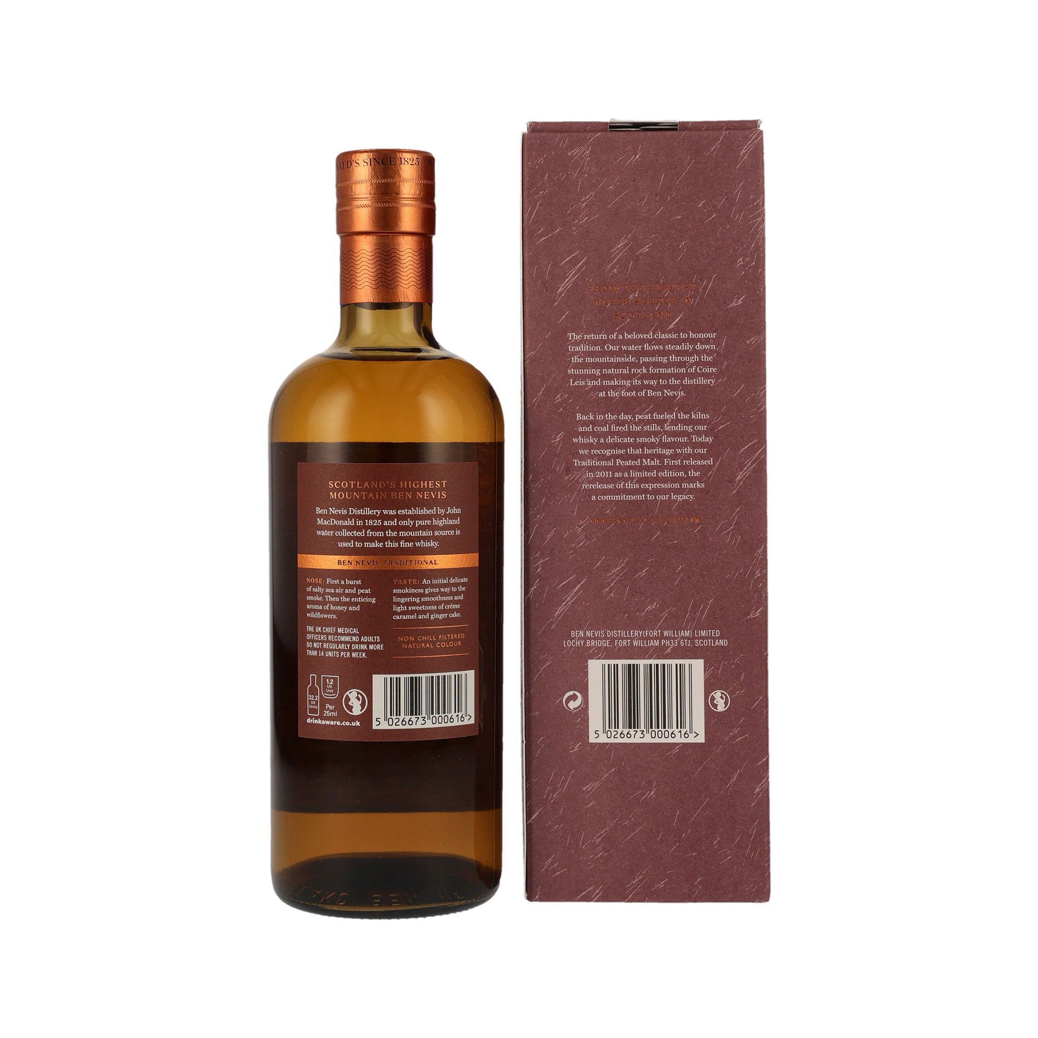 Ben Nevis - Traditional Peated Malt - Highland Single Malt Scotch Whisky