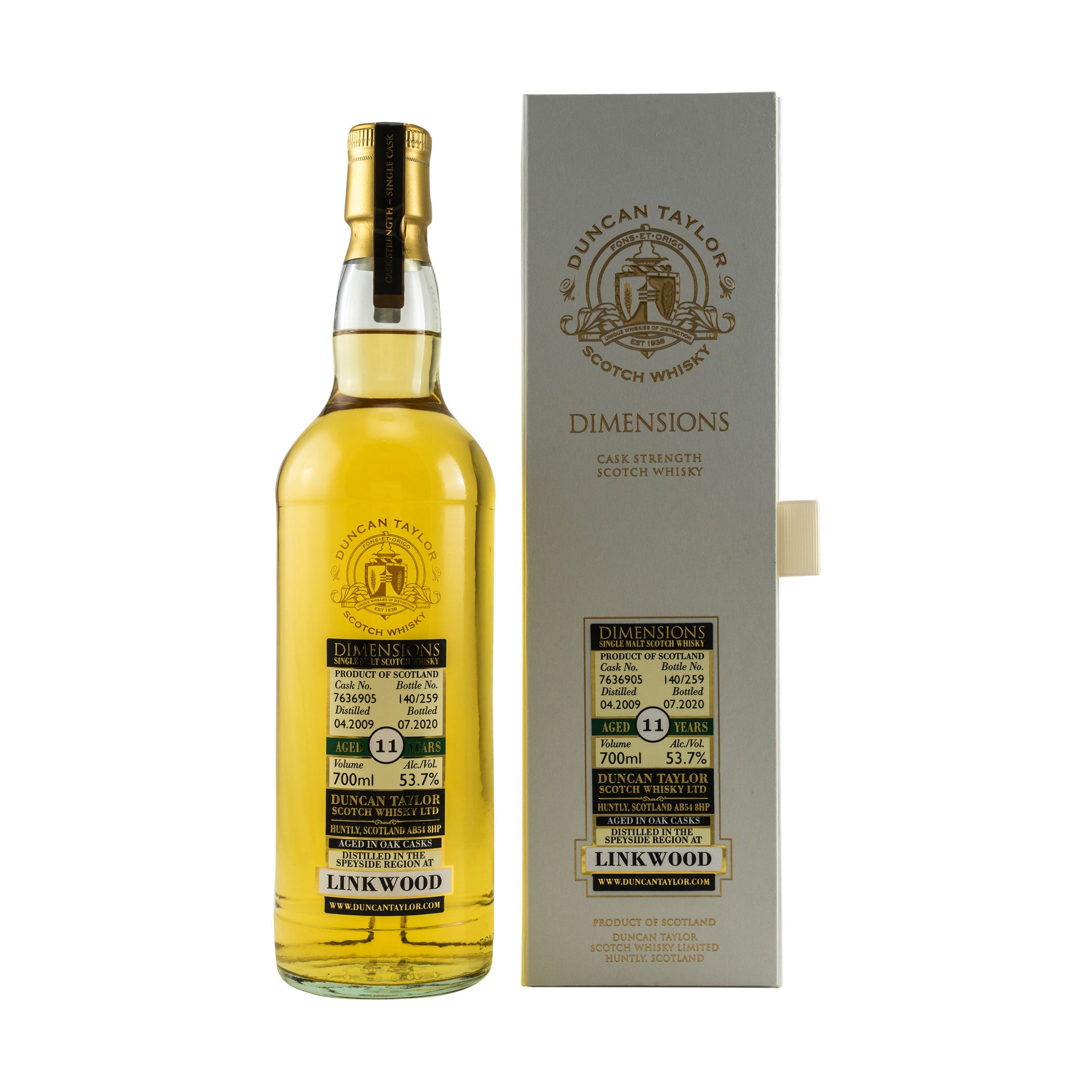 Linkwood 2009/2020 - 11 Jahre -# 7636905 - Dimensions (Duncan Taylor)