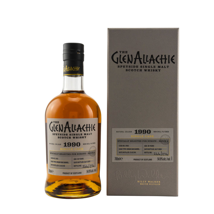 GlenAllachie Virgin Oak Barrel 1990/2020 - 30 Years Old 
