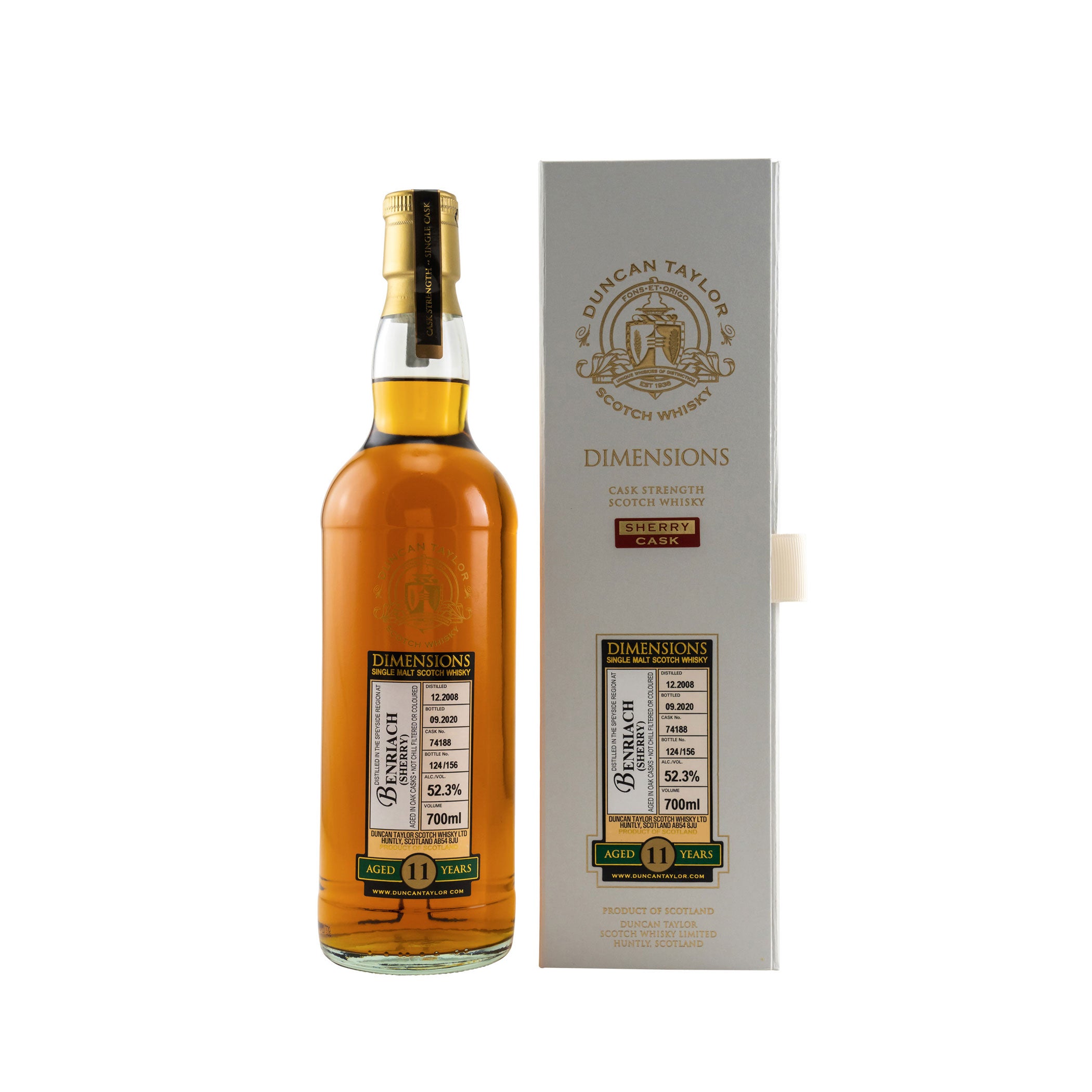 Benriach 2008/2020 - 11 Jahre - Dimensions (Duncan Taylor)