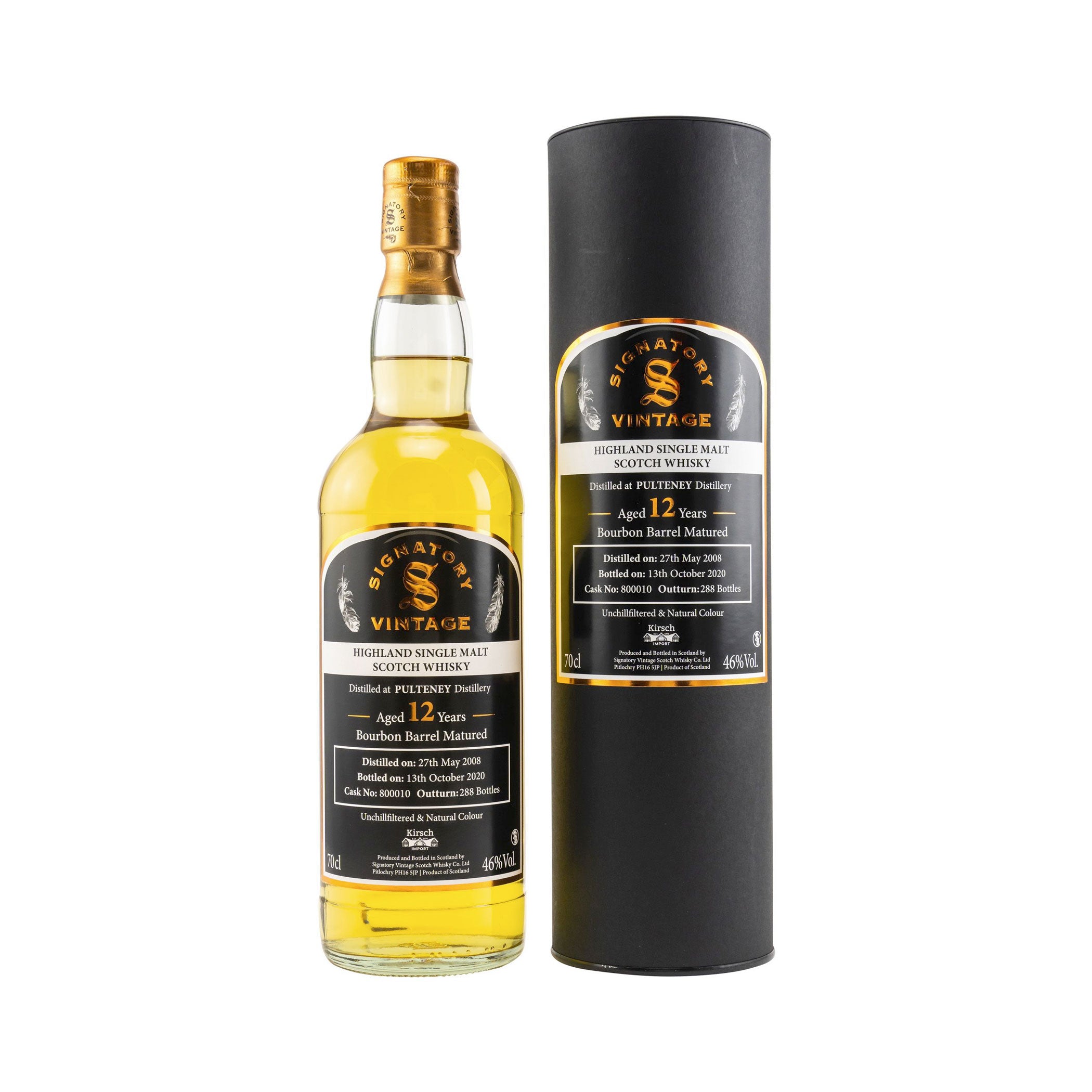 Pulteney 2008/2020 - 12 Jahre - Sig #800010 Kirsch