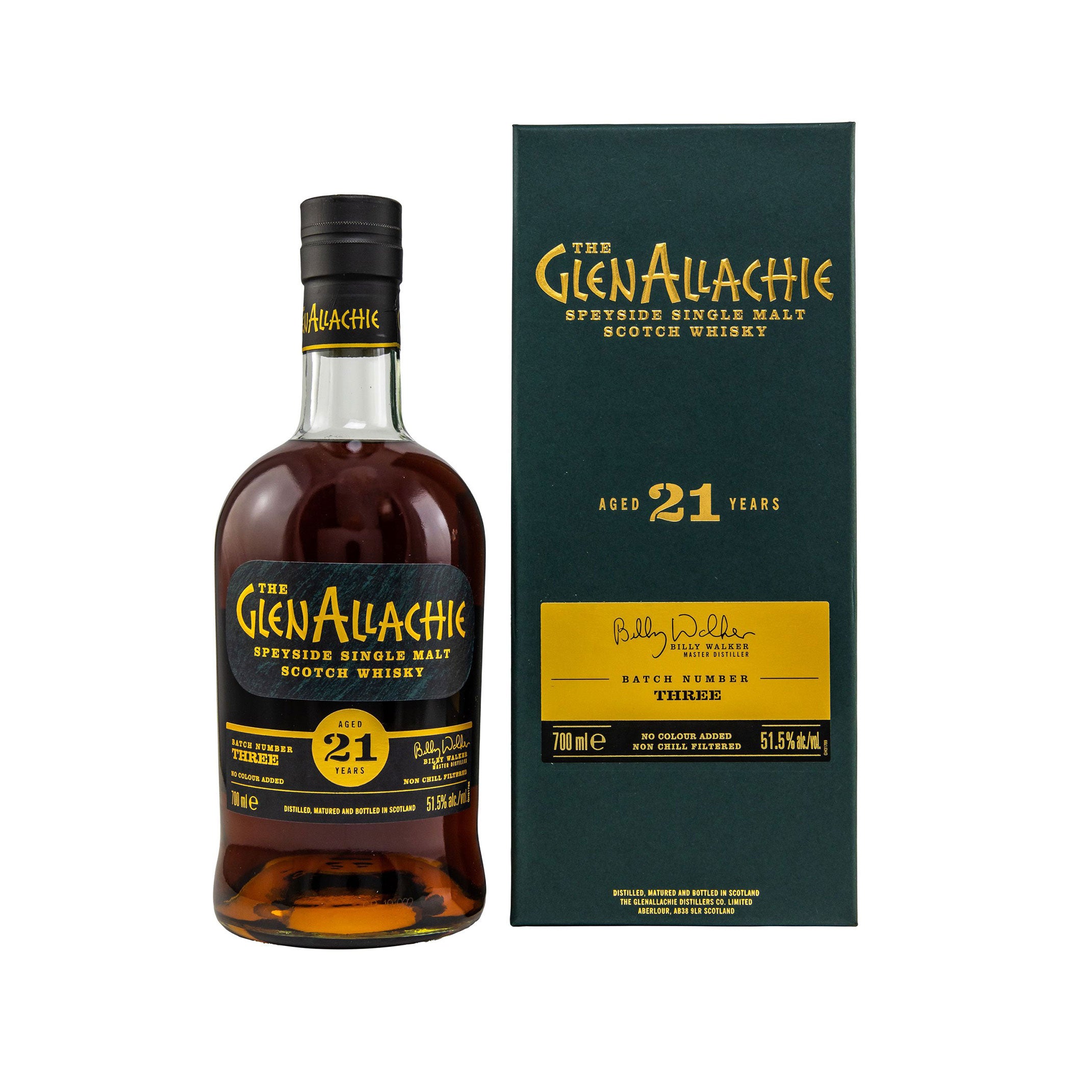 GlenAllachie 21 Jahre - Batch 3 - Speyside Single Malt Scotch Whisky