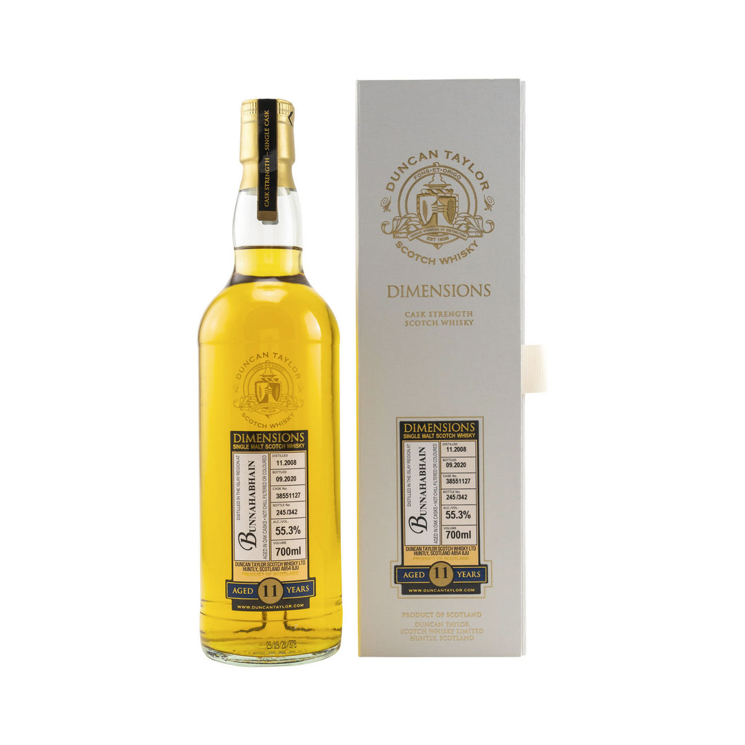 Bunnahabhain 2008/2020 - 11 Years Old #38551127 - Dimensions (Duncan Taylor)