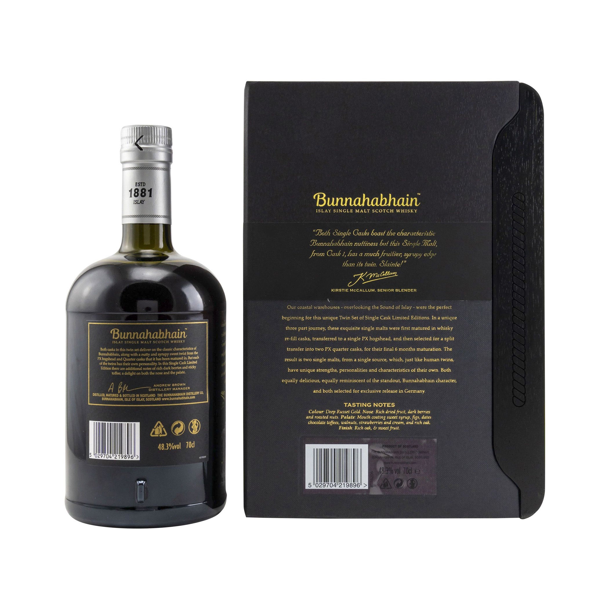 Bunnahabhain 1992/2019 PX Quarter Cask Twin Set #1 und #2