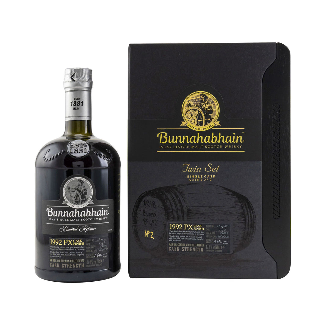Bunnahabhain 1992/2019 PX Quarter Cask Twin Set #1 and #2