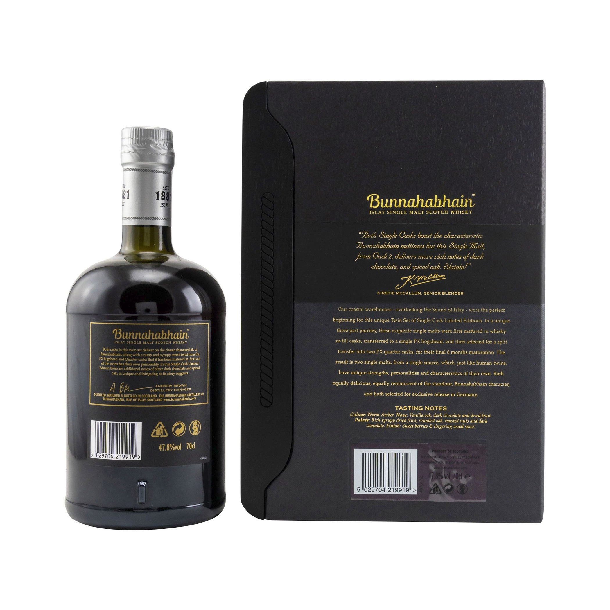 Bunnahabhain 1992/2019 PX Quarter Cask Twin Set #1 und #2