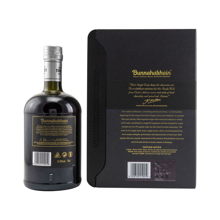 Bunnahabhain 1992/2019 PX Quarter Cask Twin Set 