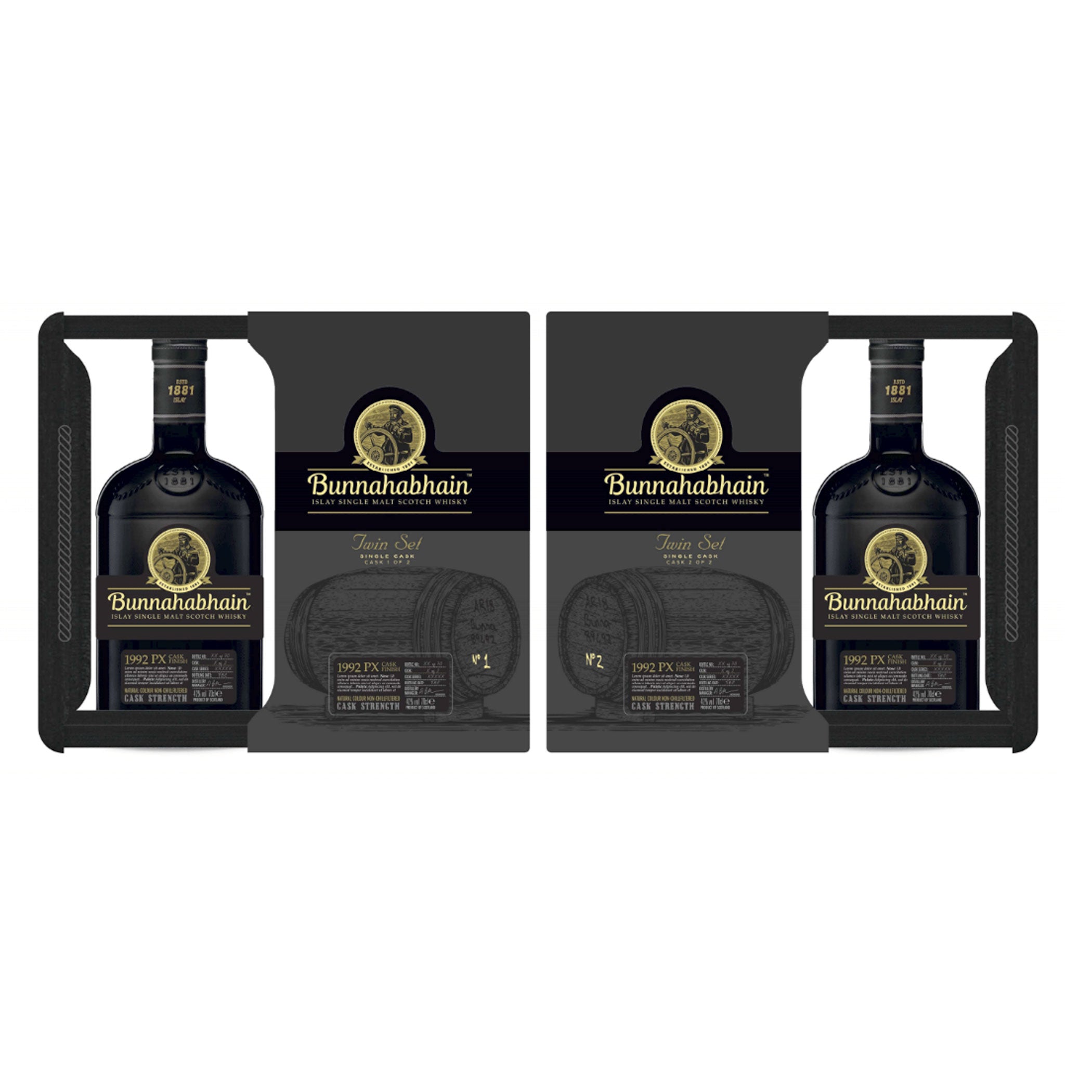 Bunnahabhain 1992/2019 PX Quarter Cask Twin Set #1 und #2