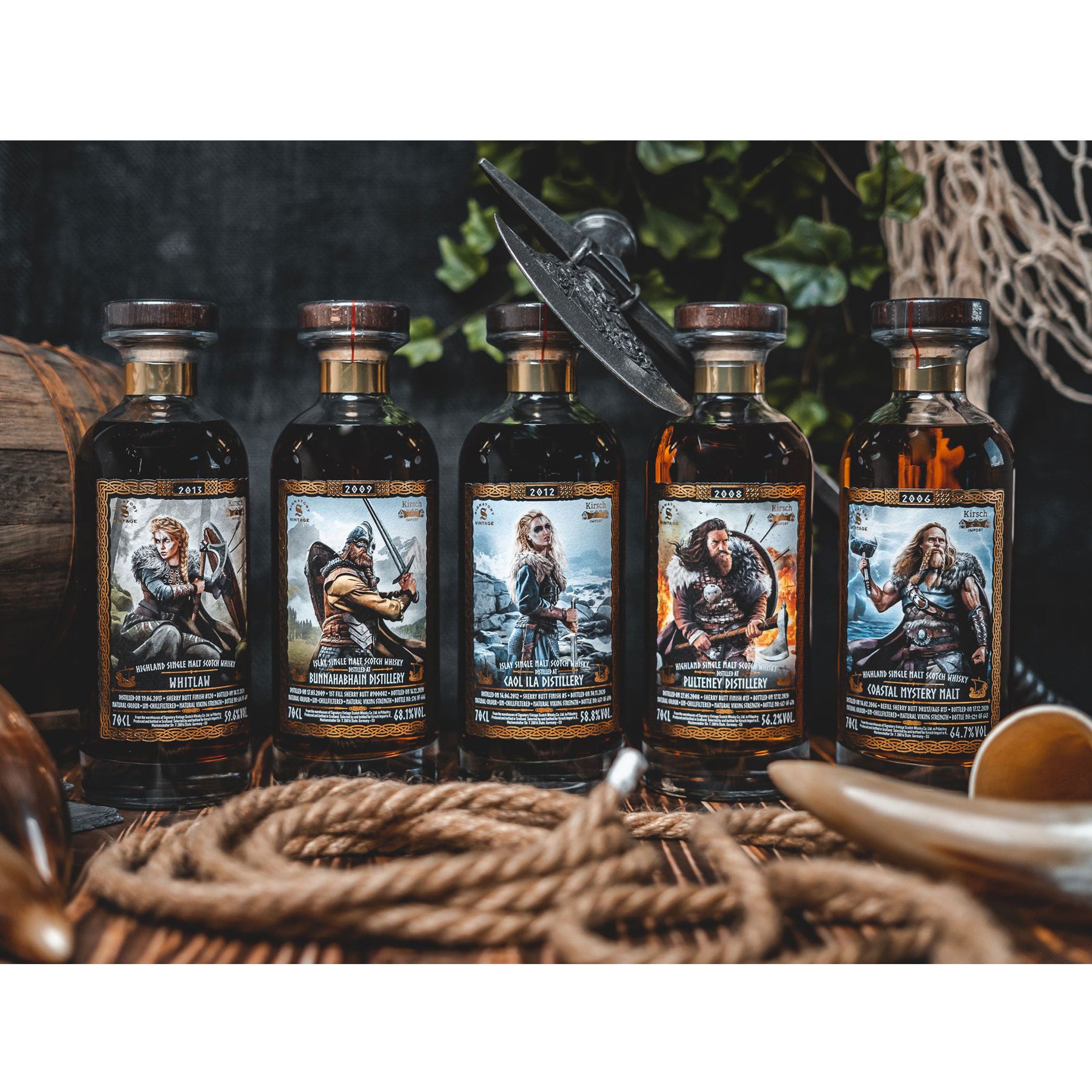 Viking Single Casks Serie (5 Fl.) von Signatory Vintage