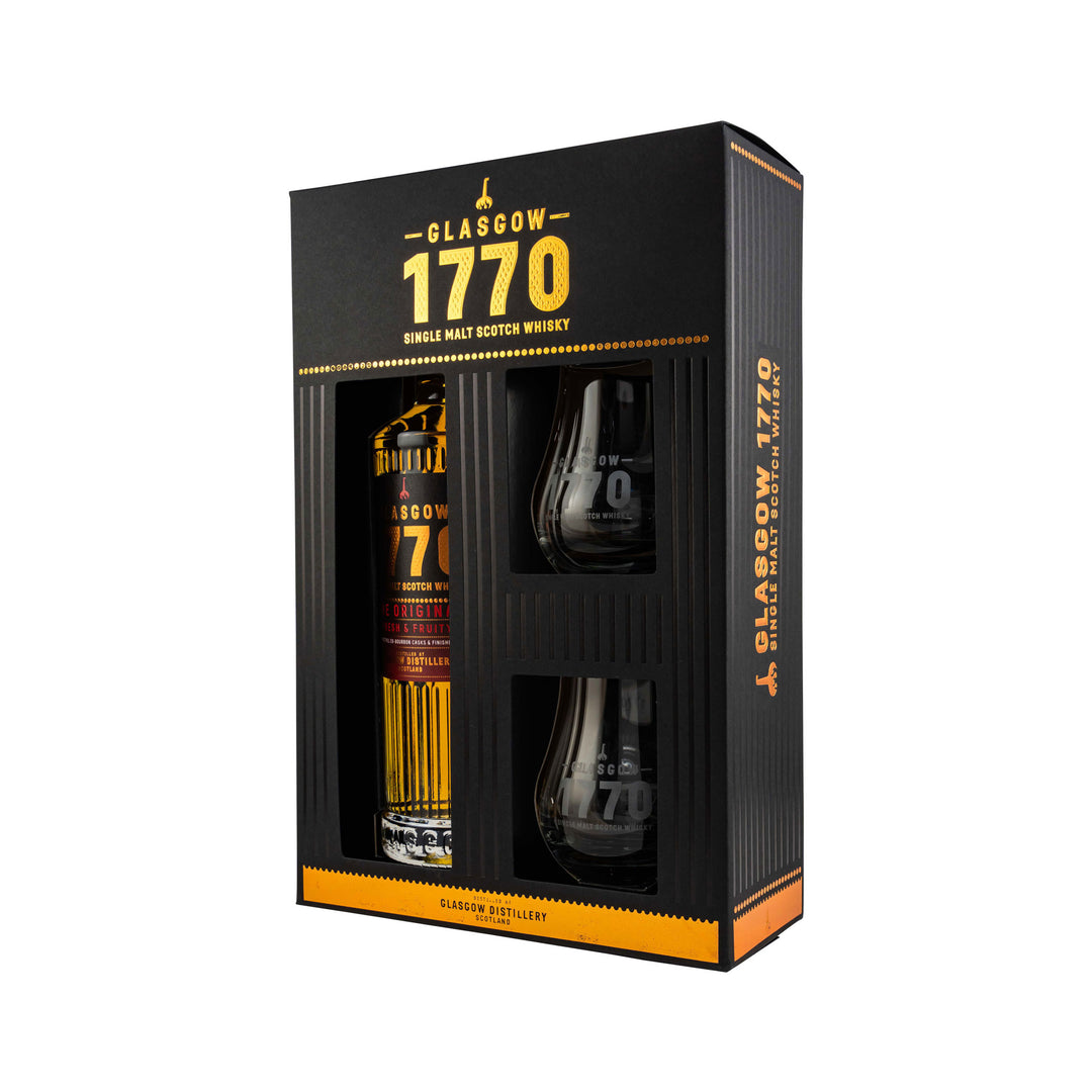 1770 Glasgow Single Malt Scotch Whisky - The Original + 2 Glasses