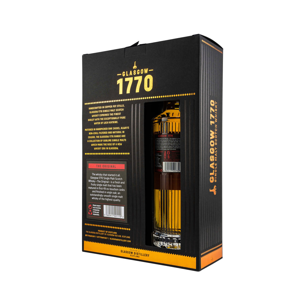 1770 Glasgow Single Malt Scotch Whisky - The Original + 2 Glasses