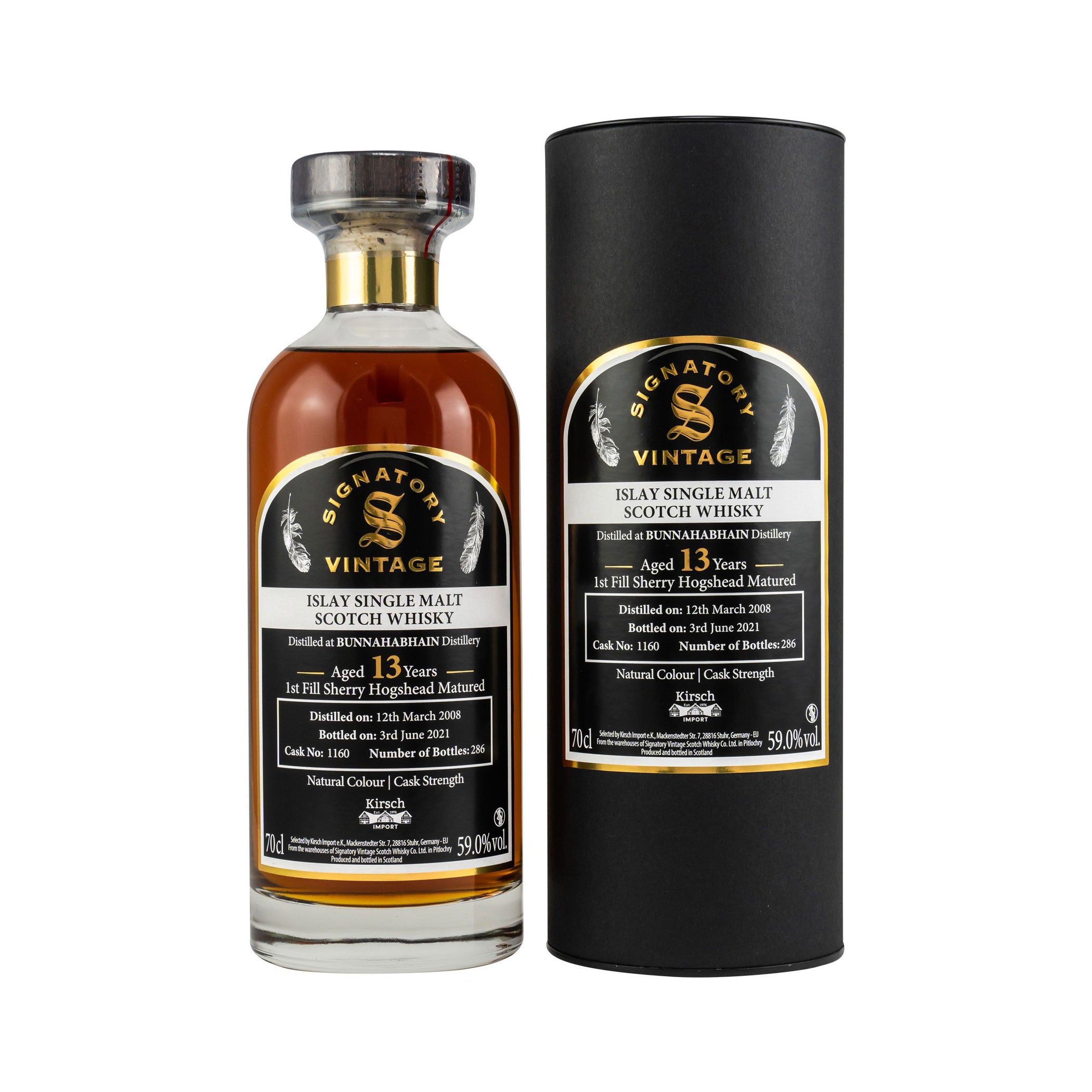 Bunnahabhain 2008/2021 Sig Ibisco Decanter #1160