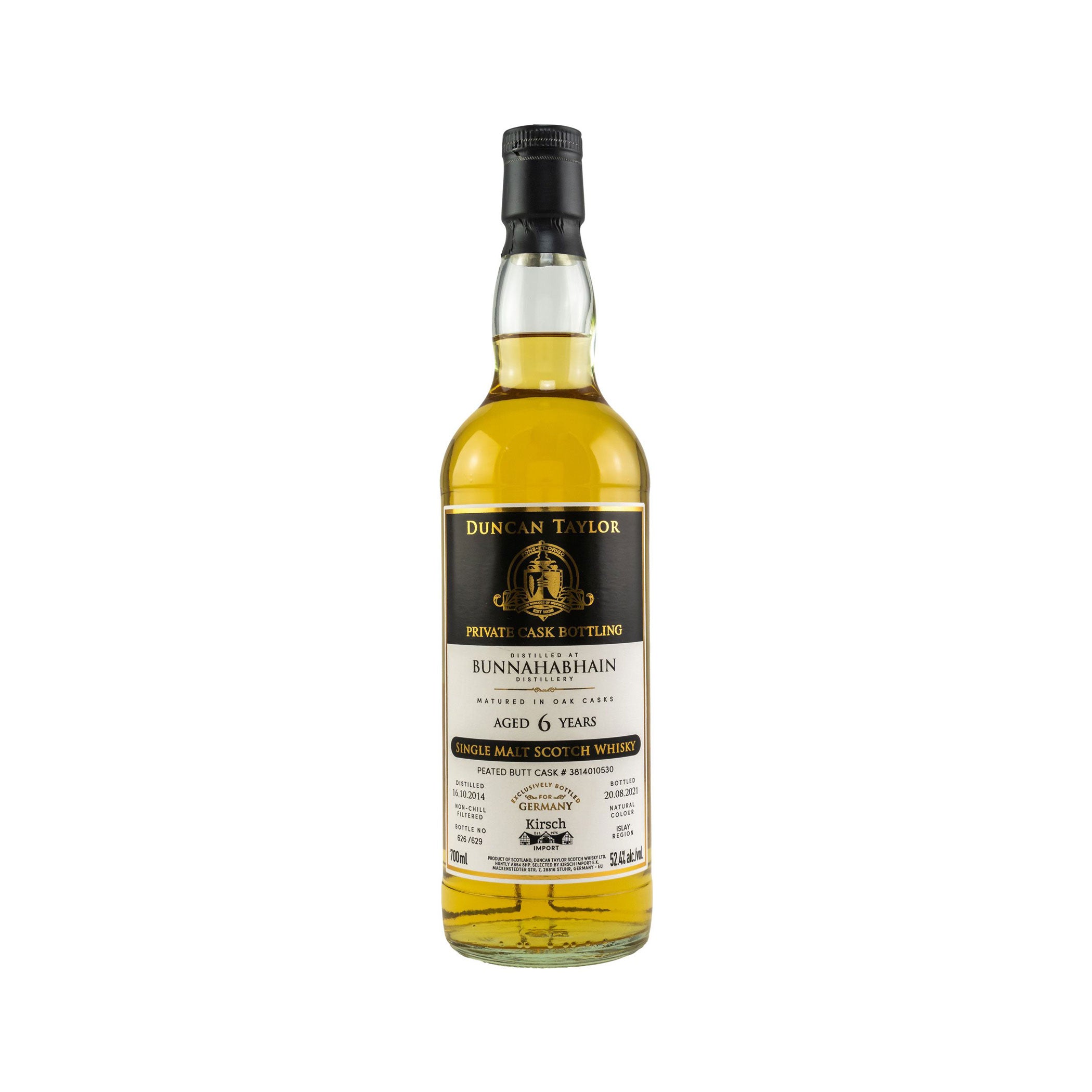 Bunnahabhain 2014/2021 Duncan Taylor Private Cask Bottling, Exclusively bottled for Germany