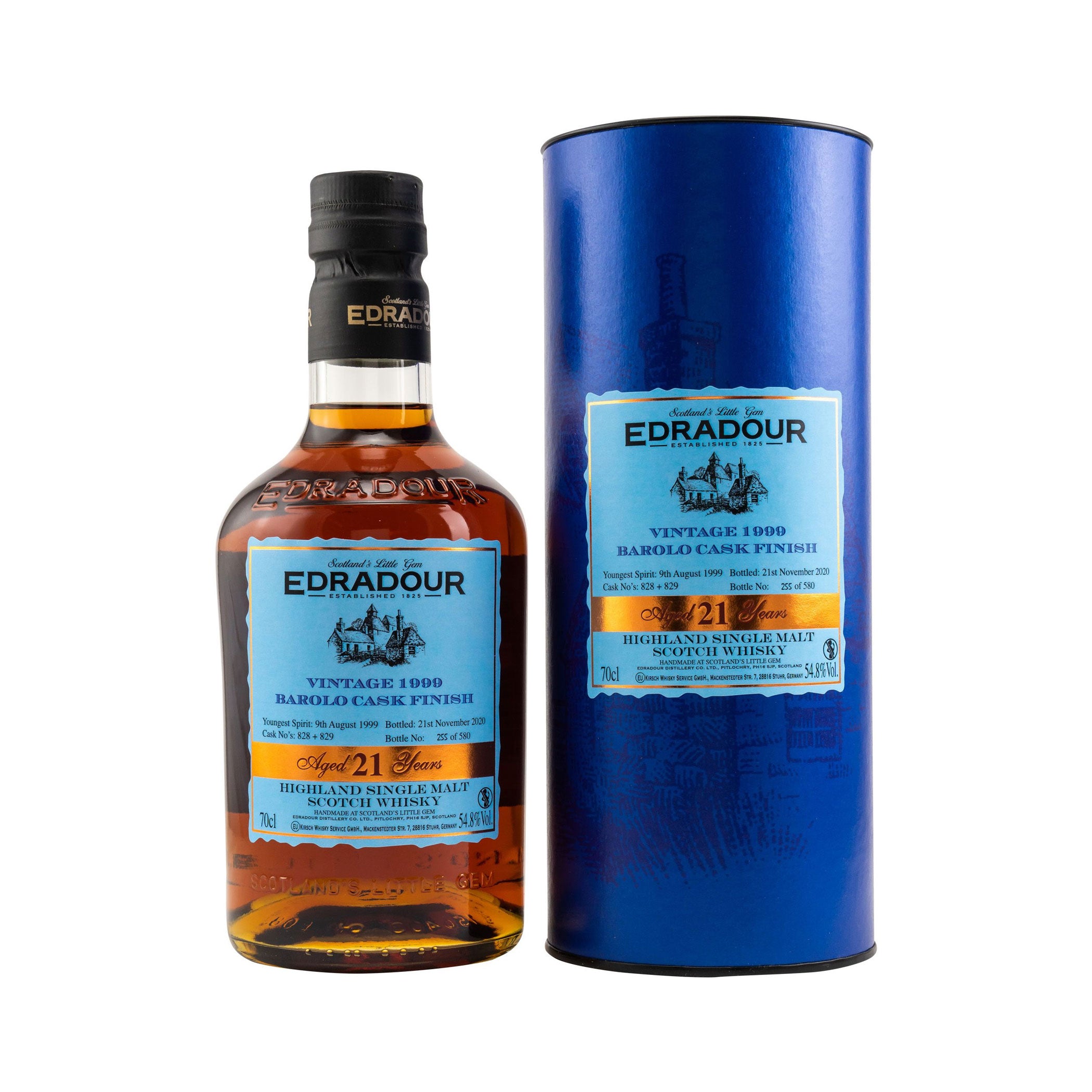 Edradour Vintage 1999 Barolo Cask Finish 21 Jahre