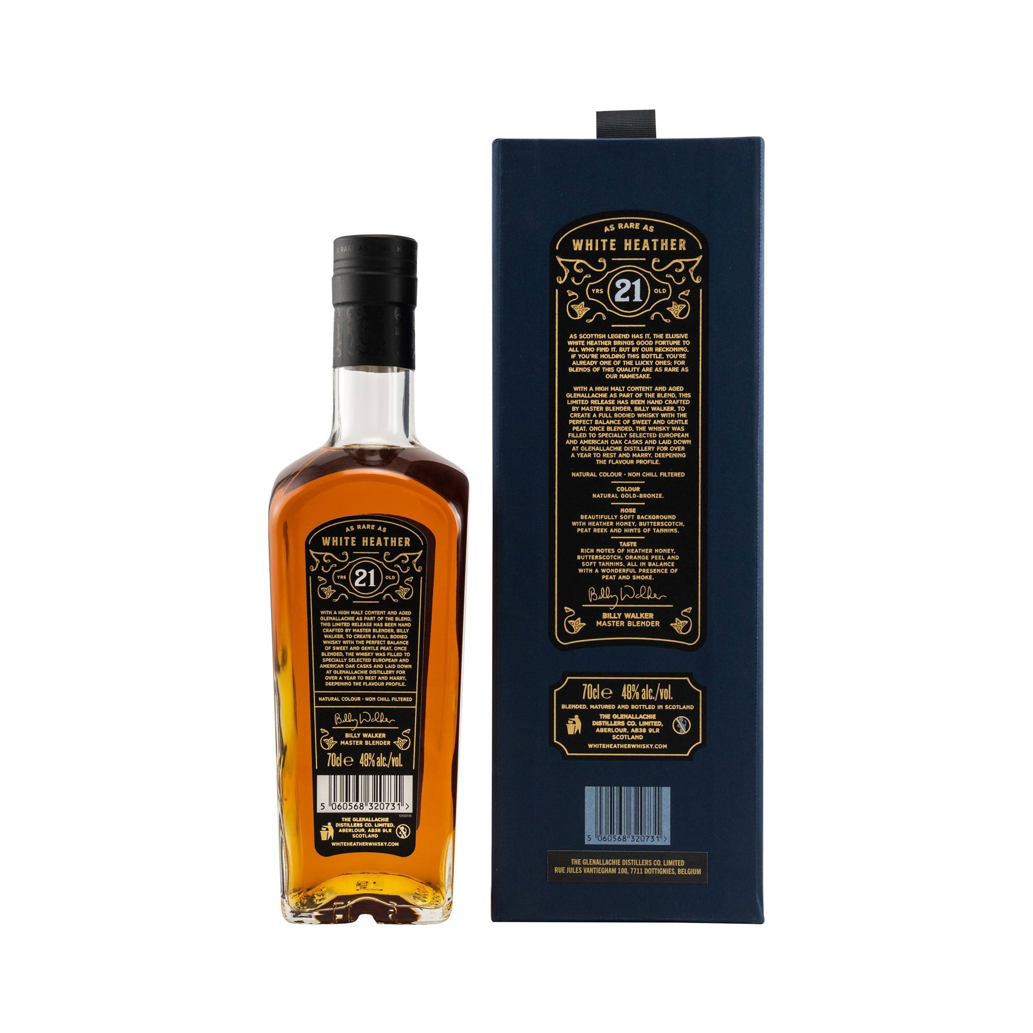 White Heather 21 Jahre Blended Scotch Whisky by Billy Walker
