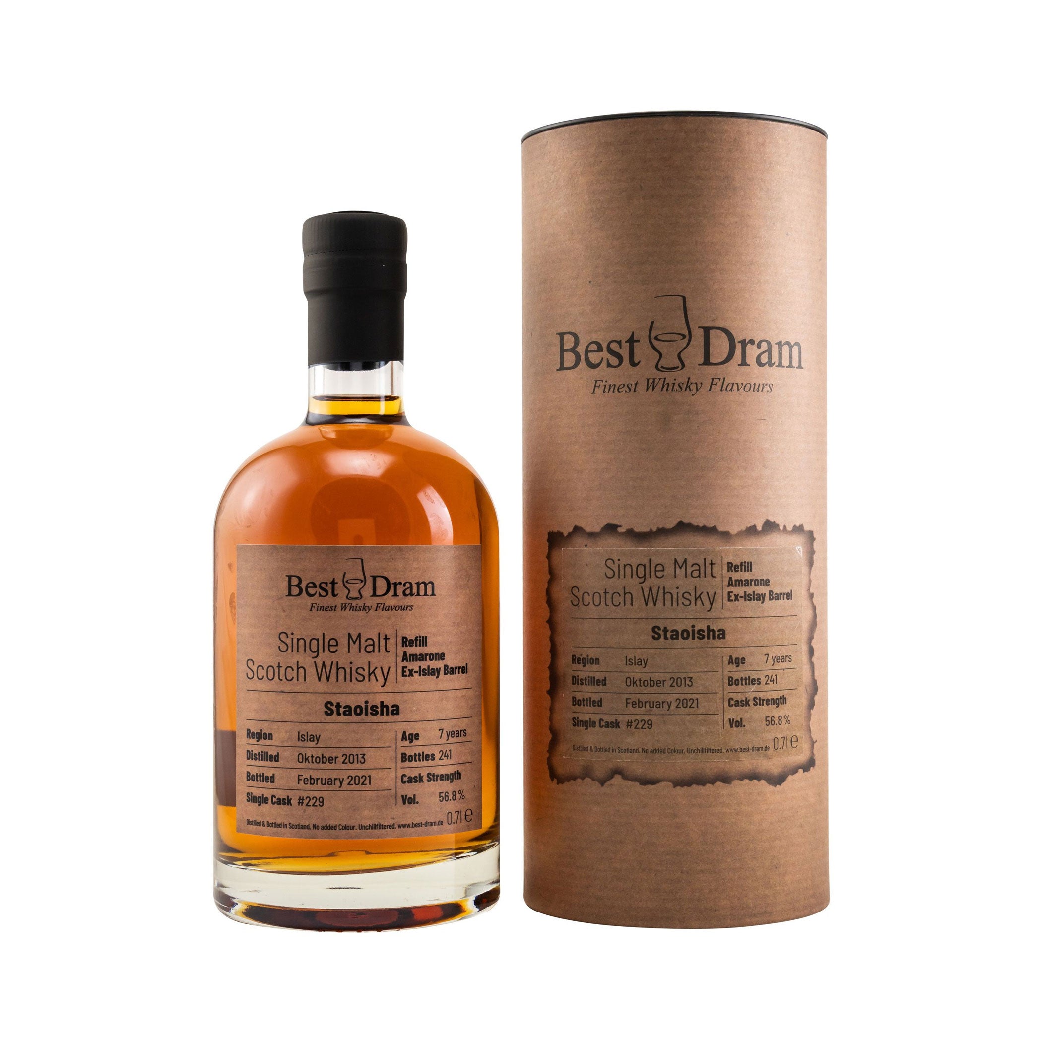 Staoisha 2013/2021 - 7 y.o. - Refill Amarone Ex Islay Barrel #229 - Best Dram