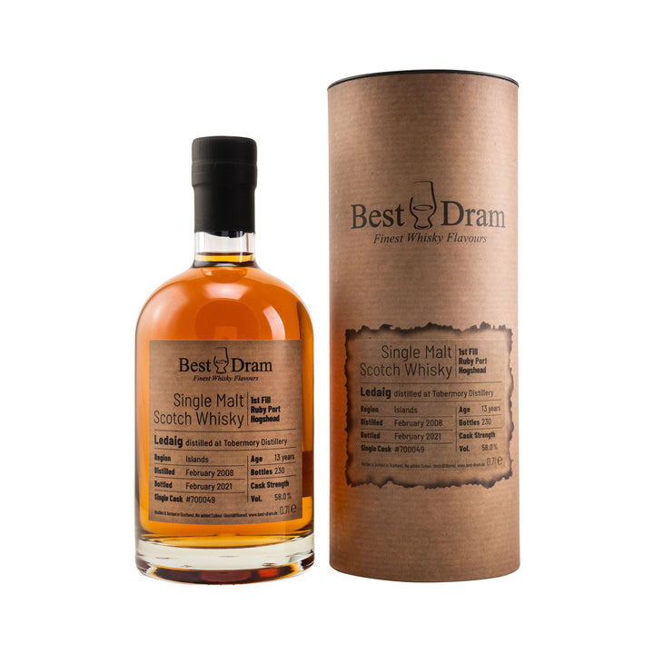 Ledaig 2008/2021 - 13 y.o. - 1st Fill Ruby Port HHD 