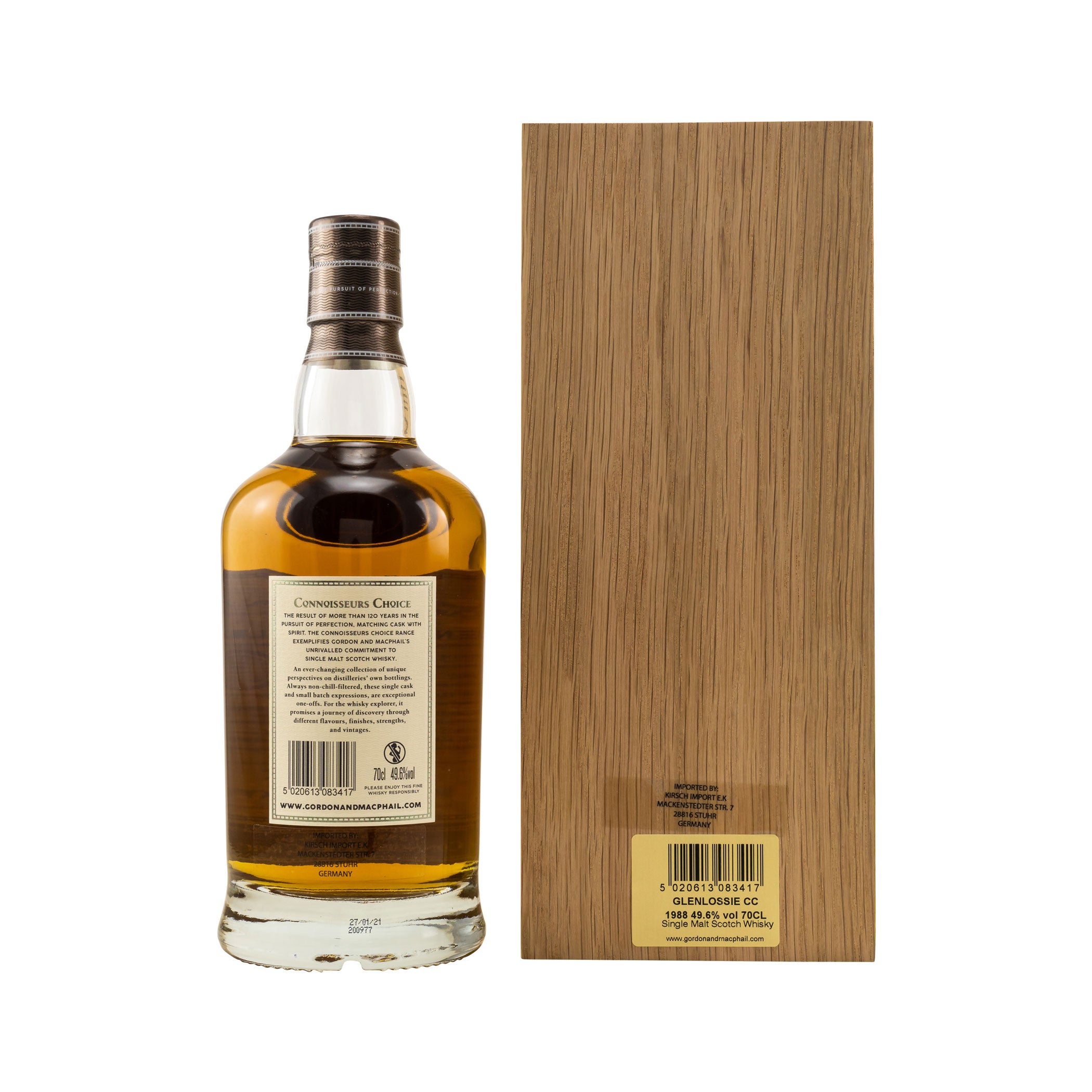 Glenlossie 1988/2021 G&M Gordon & MacPhail Connoisseurs Choice in Holzbox