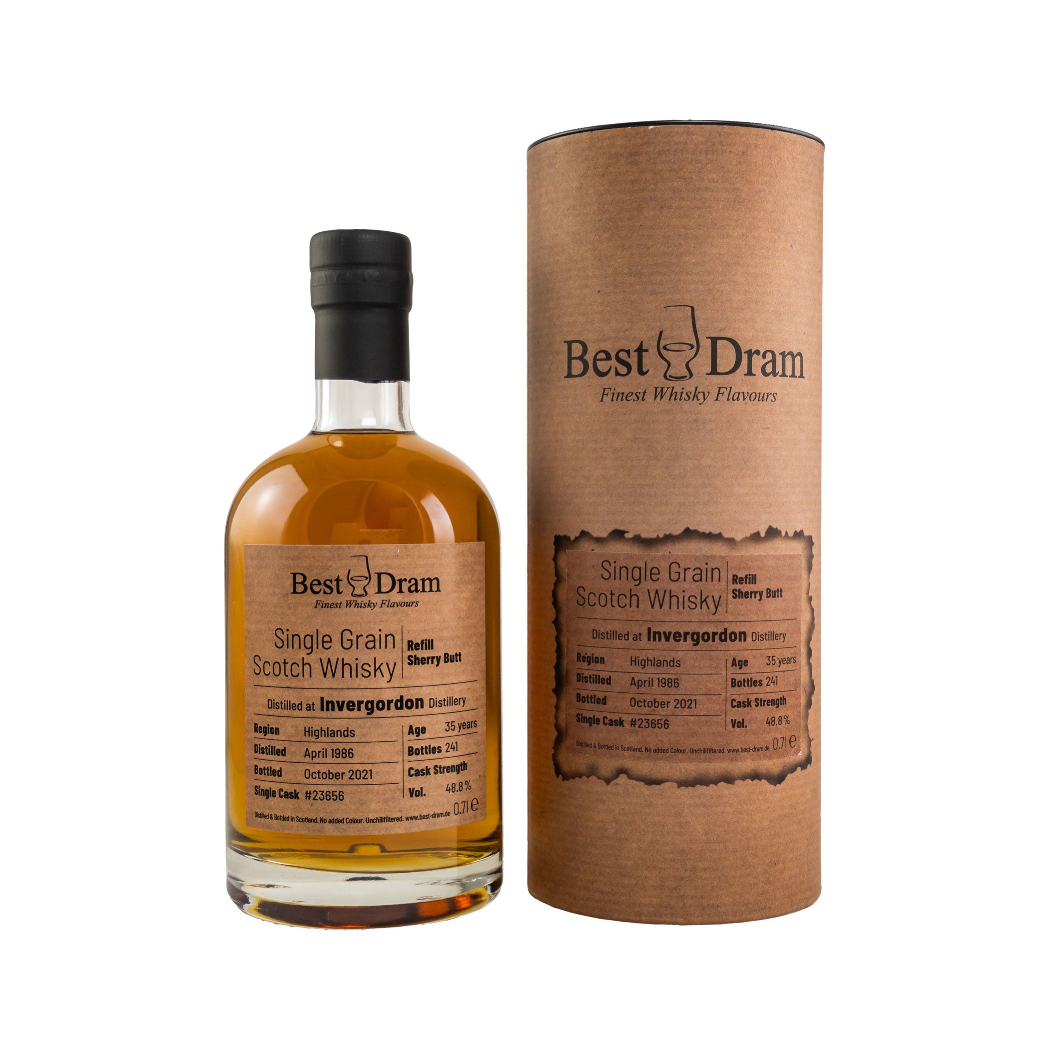 Invergordon 1986/2021 - 35 Jahre - Refill Sherry Butt #23656 - Best Dram