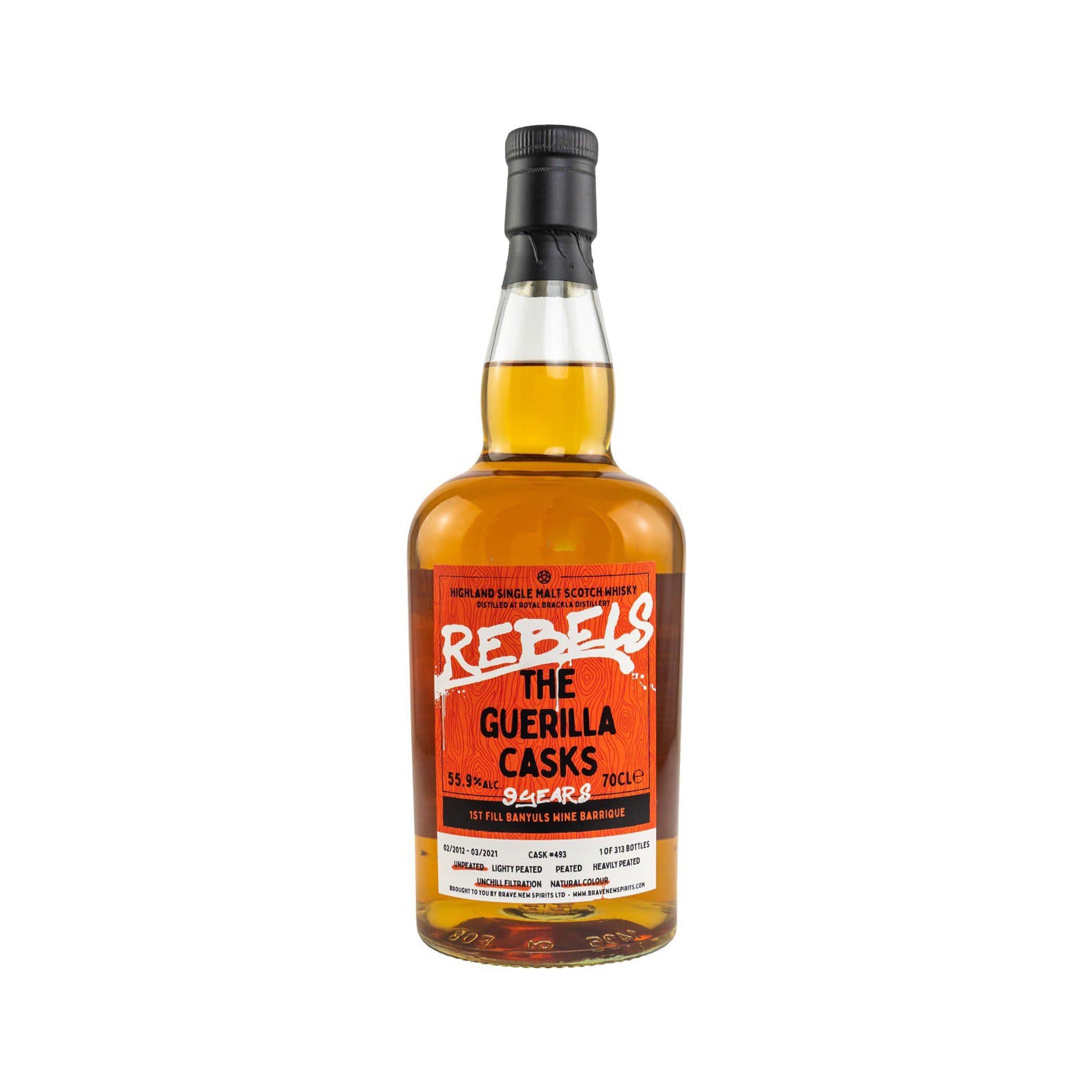 Royal Brackla 2012/2021 - 9 Jahre - Rebels - The guerilla casks #493