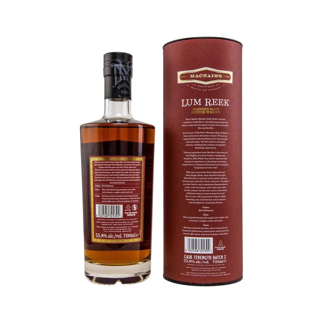 MacNair's Lum Reek 10 Year Old - Cask Strength Batch 2 - Malt Scotch Whisky