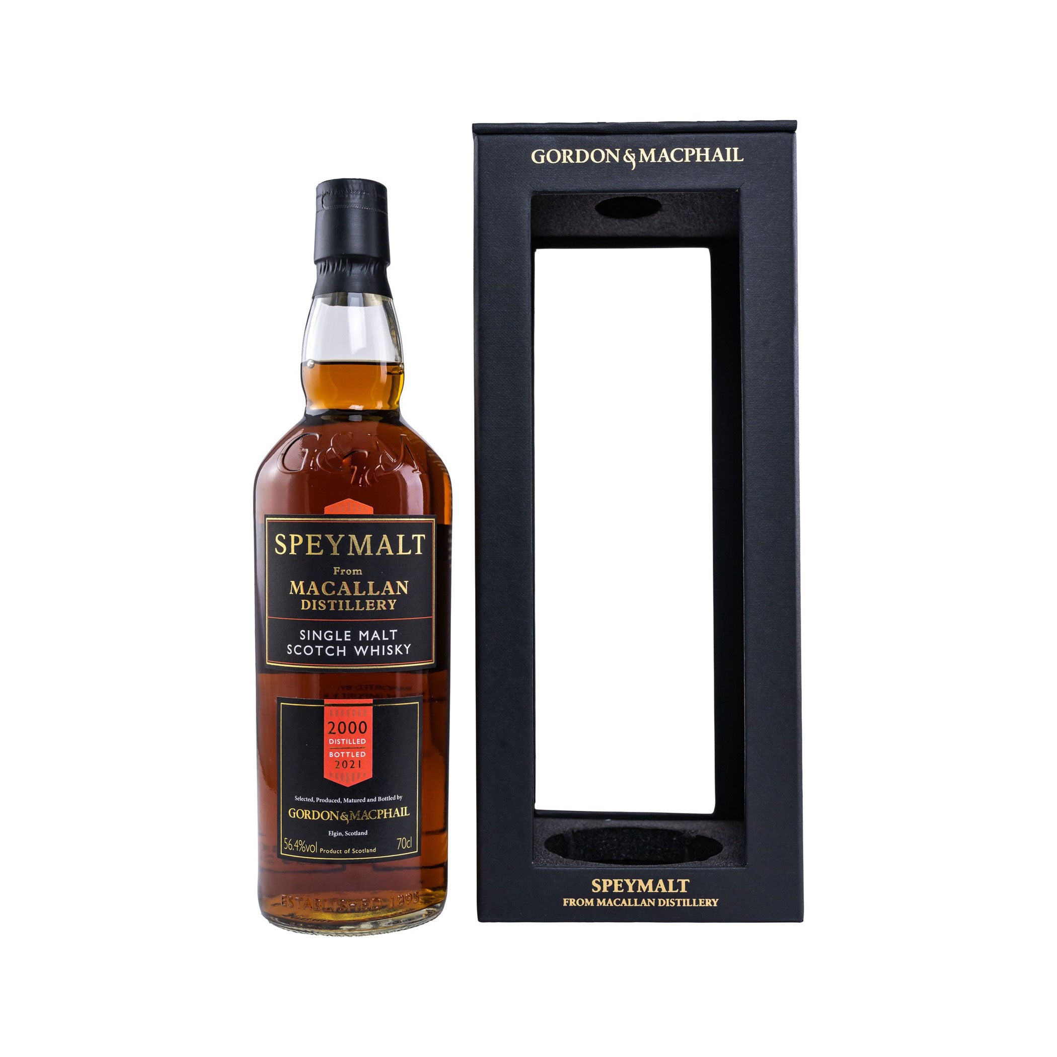 Speymalt from Macallan Distillery 2000/2021 - Selected, produced, matured, and bottled by Gordon & MacPhail