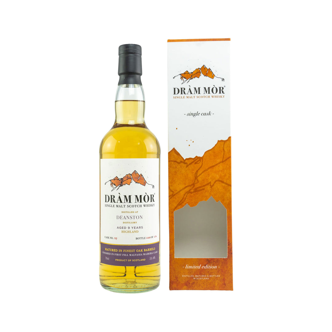 Deanston 9 Year Old - Malvasia Madeira Cask #95 - Single Cask - Dram Mor - Single Malt Whisky
