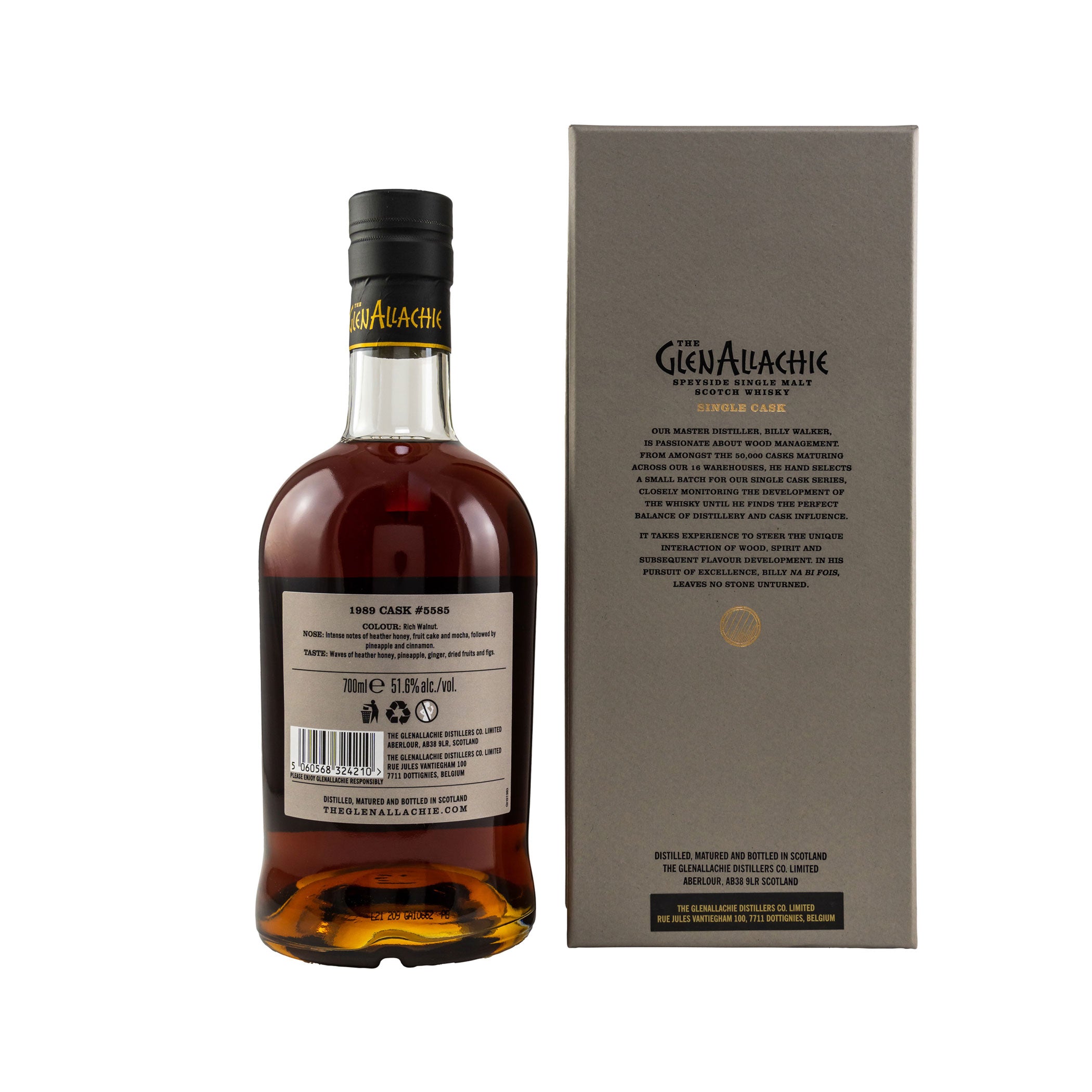 GlenAllachie 1989/2021 - 32 Jahre, Cask #5585, PX Cask Single Malt Whisky