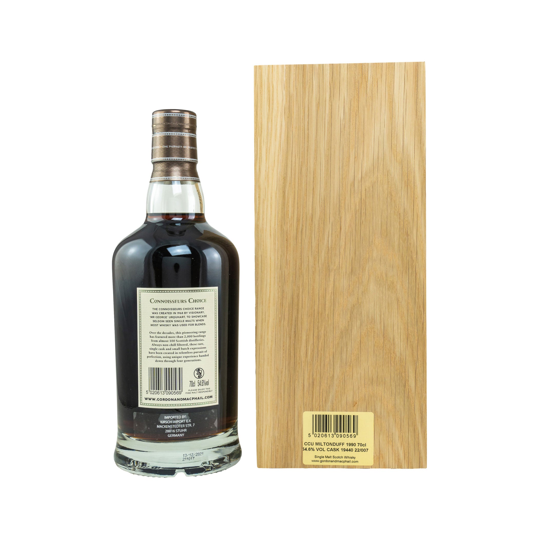 Miltonduff 1990/2021 - 31 Jahre First Fill Sherry Butt No. 19440 Connoisseurs Choice (Gordon & MacPhail)